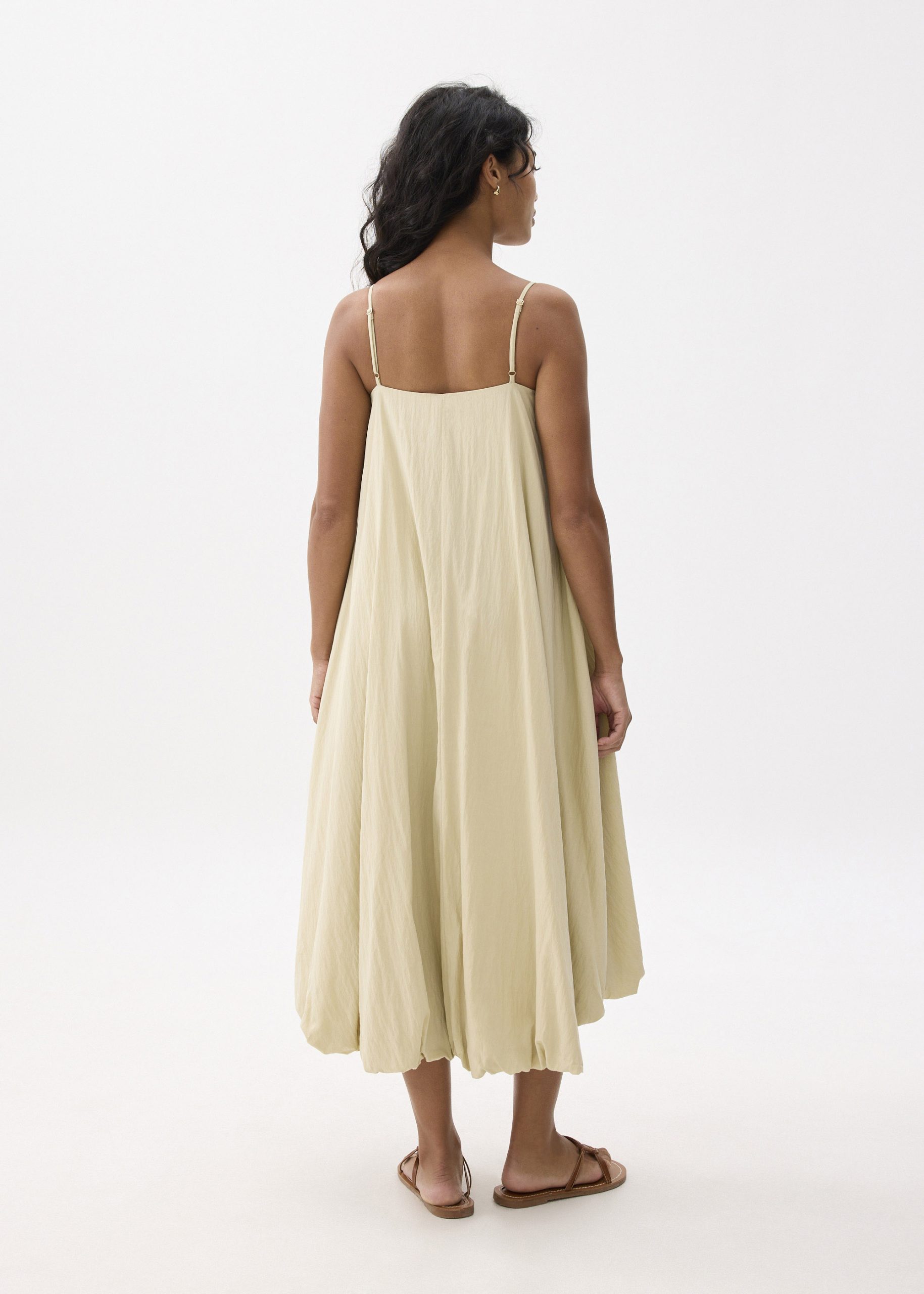 Straight Neck Bubble Midaxi Dress - Image 5