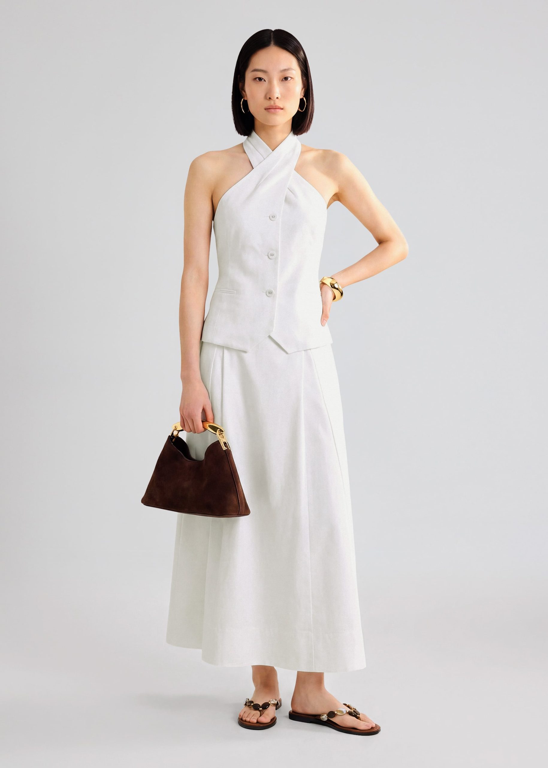 Akira Premium Linen Halter Top - Image 10