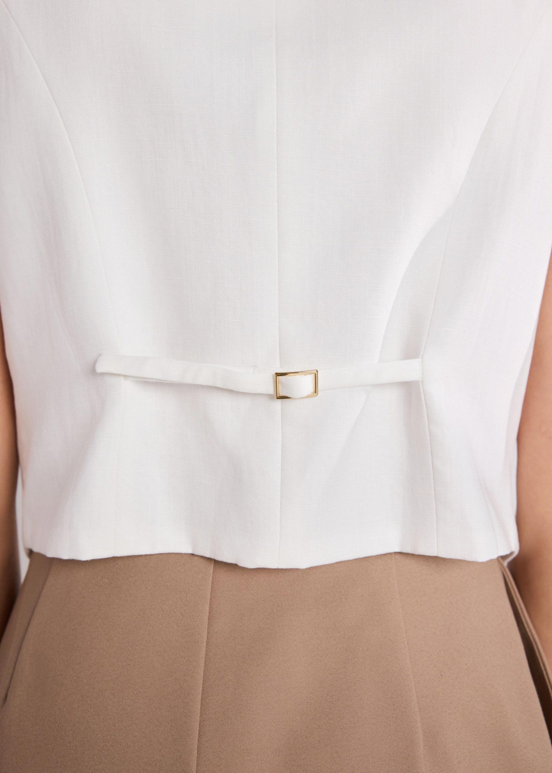 Yuna Premium Linen Vest - Image 7