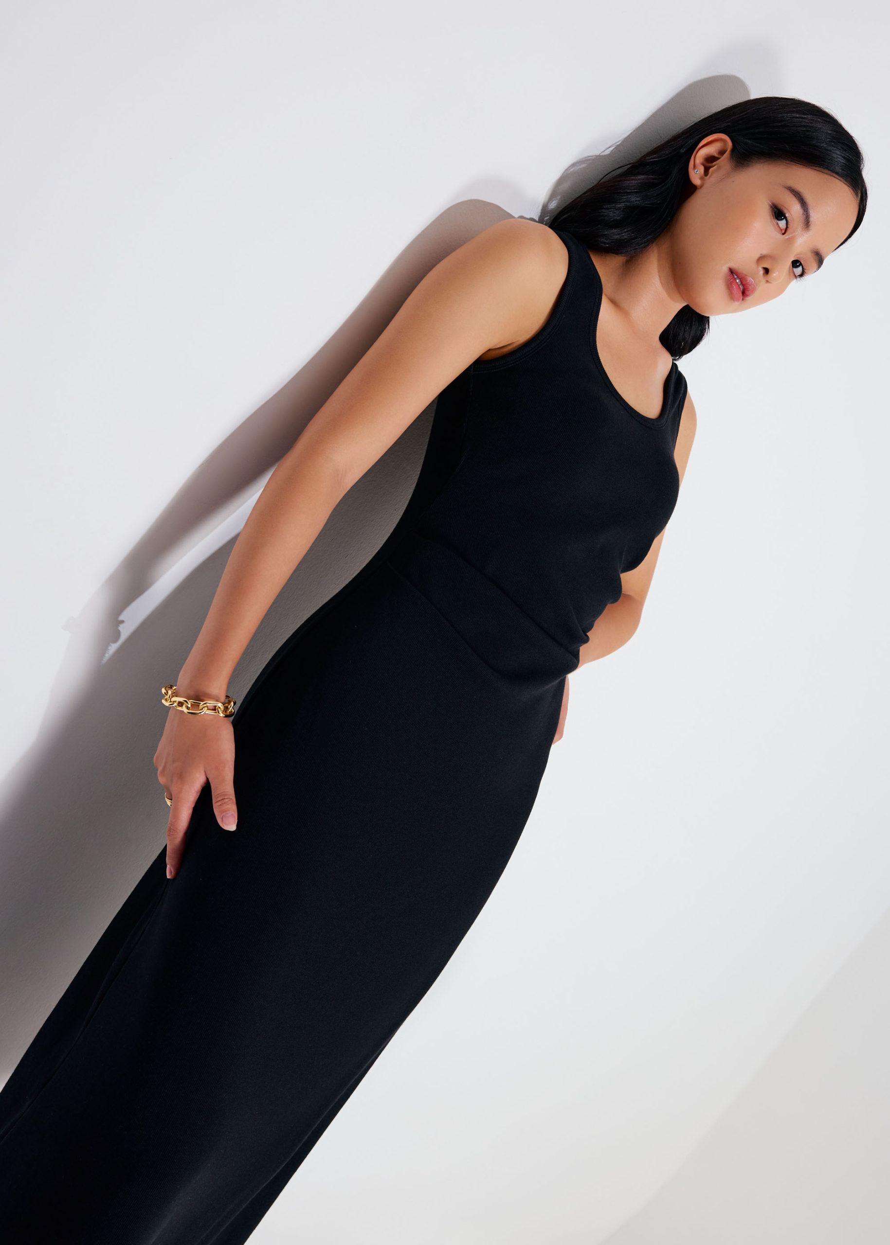 BraFree by LB Jersey Round Neck Column Midaxi Dress - Image 5