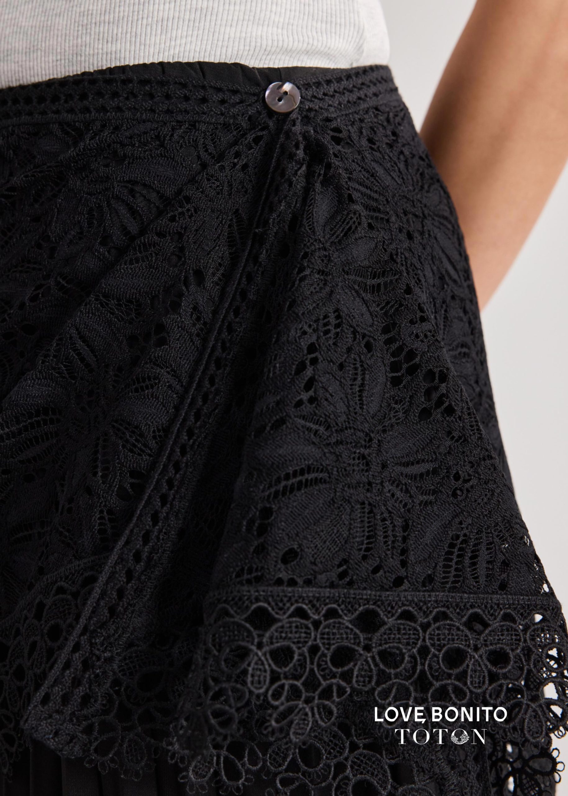 Love, Bonito x TOTON Leggy??Pleated Pants With Scarf - Image 8