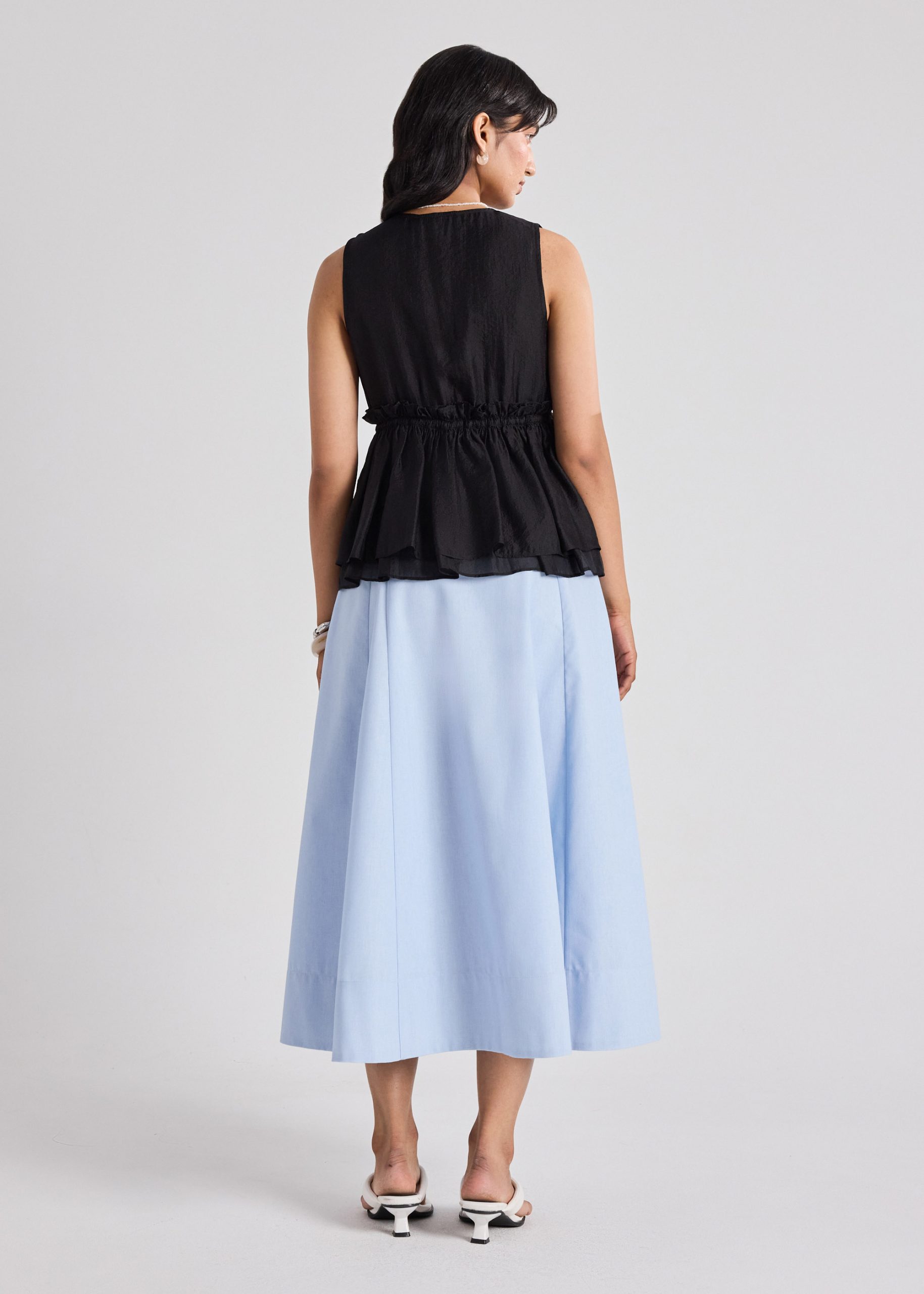 Georgette Peplum Top - Image 4