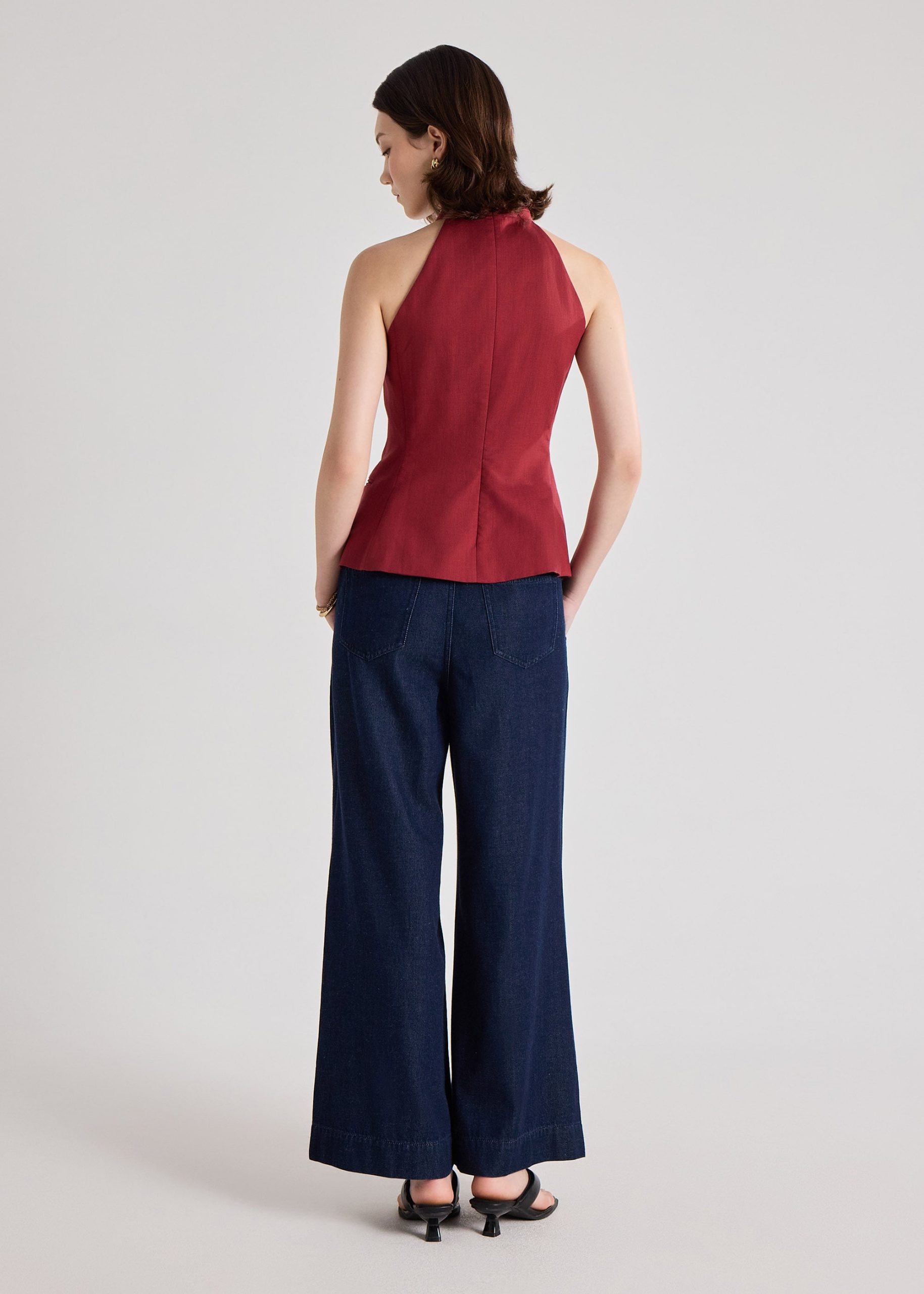 Akira Premium Linen Halter Top - Image 28