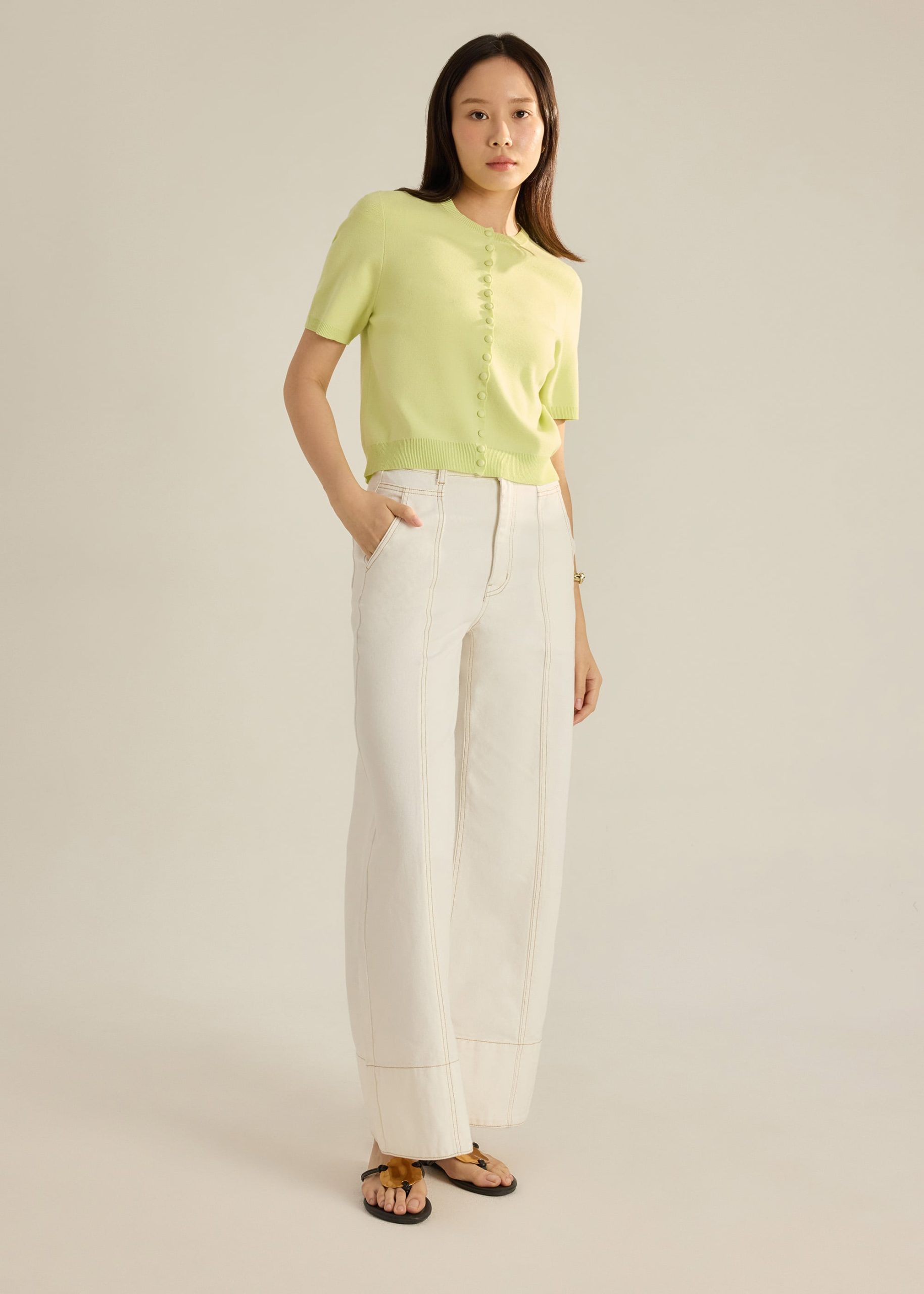 Dawn Scallop Edge Knit Cardigan - Image 6