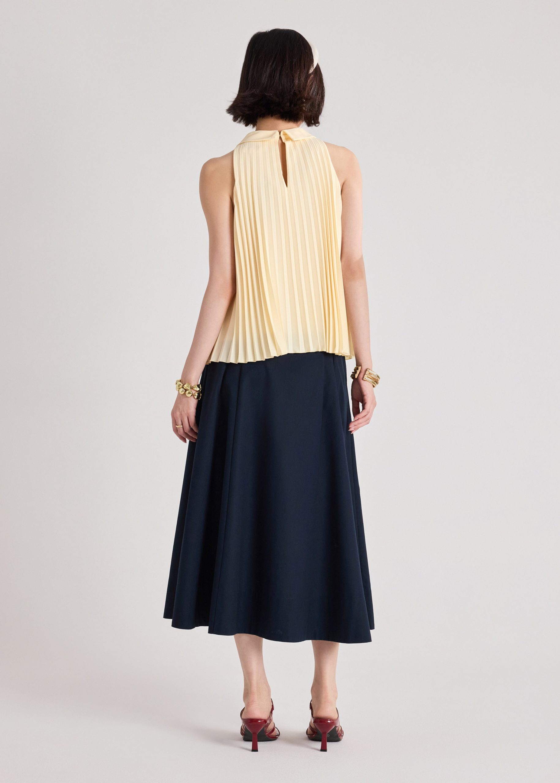 Izumi Sunray Pleated Top - Image 9
