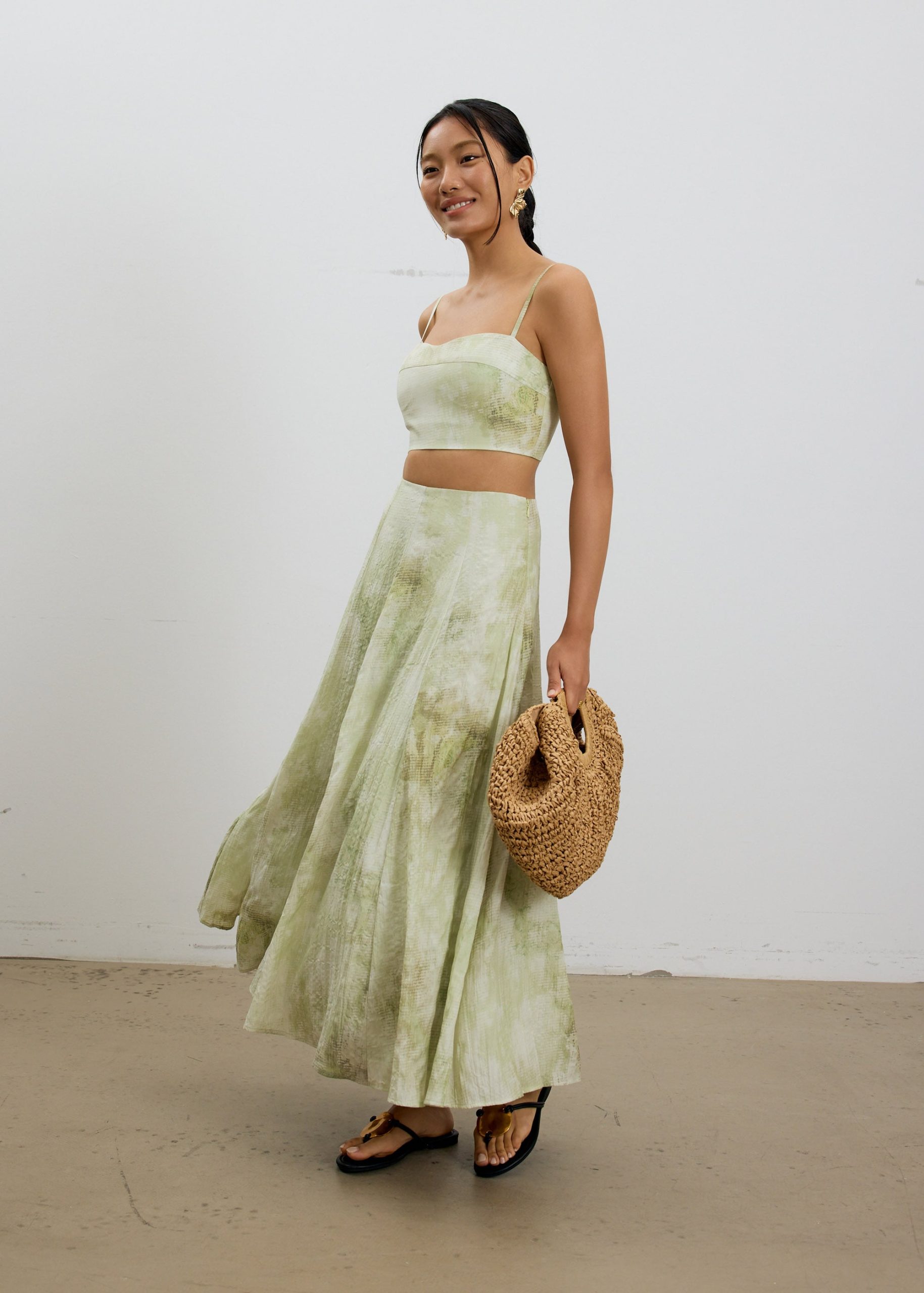 BraFree by LB Abstract Smocked Crop Top - Image 10