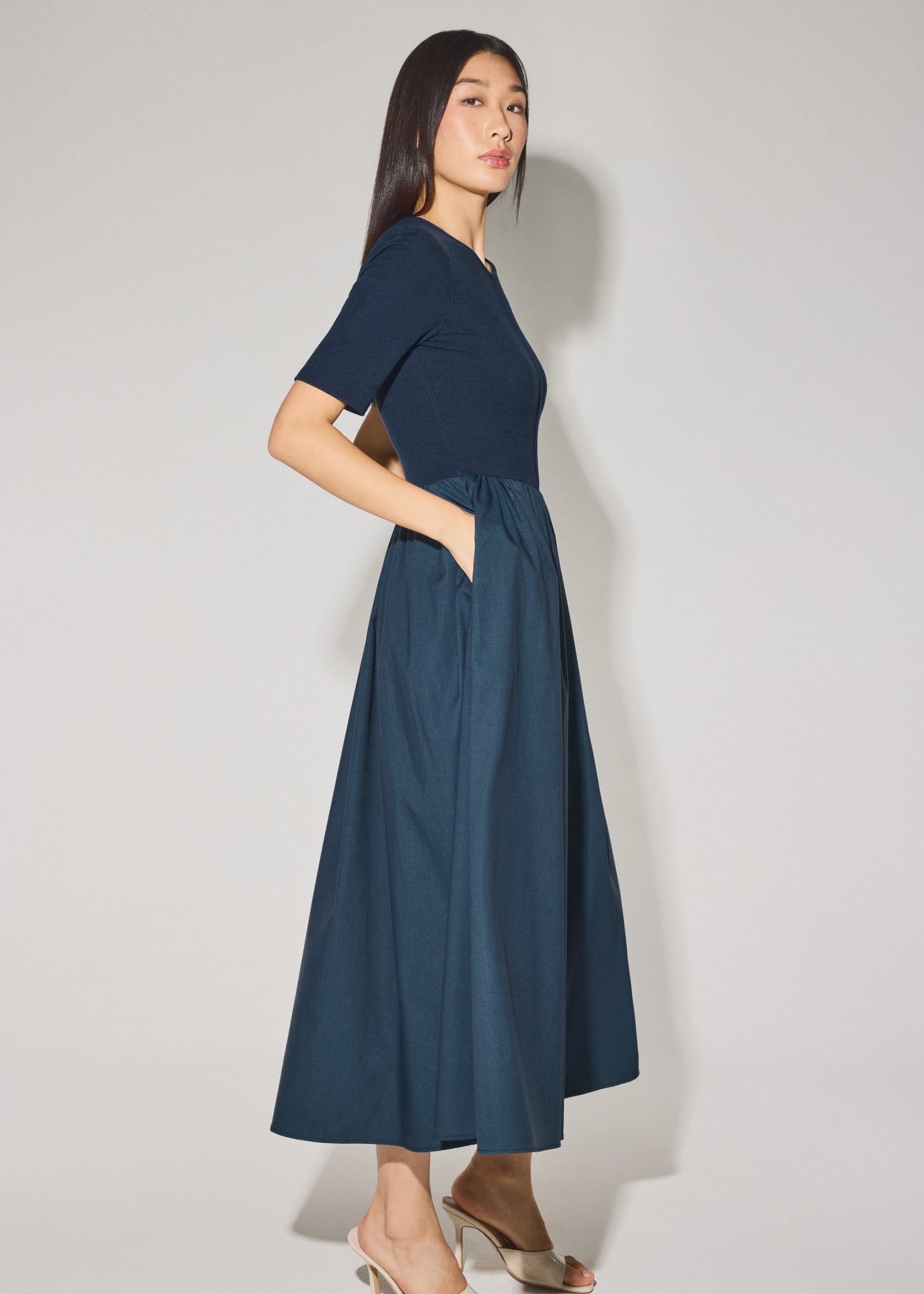 Jersey Fit & Flare Midaxi Dress - Image 5