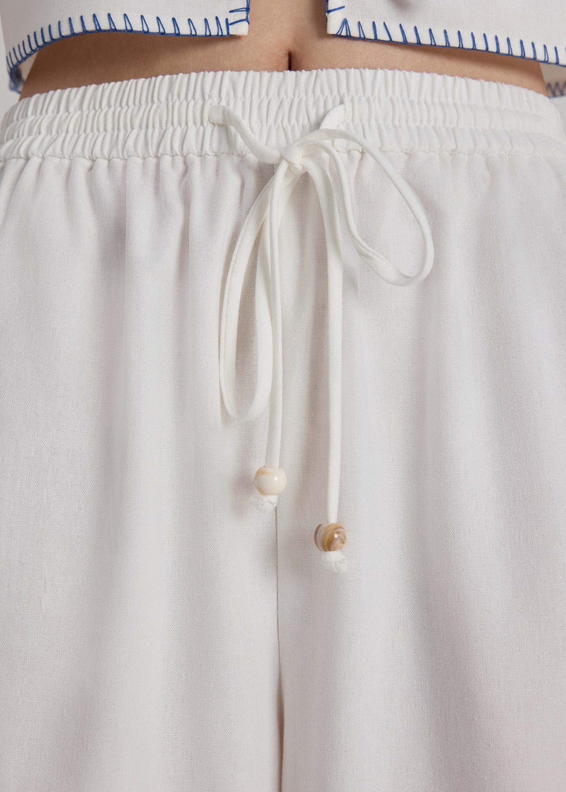 Drawstring Pants in Coastal Charm Embroidery - Image 12