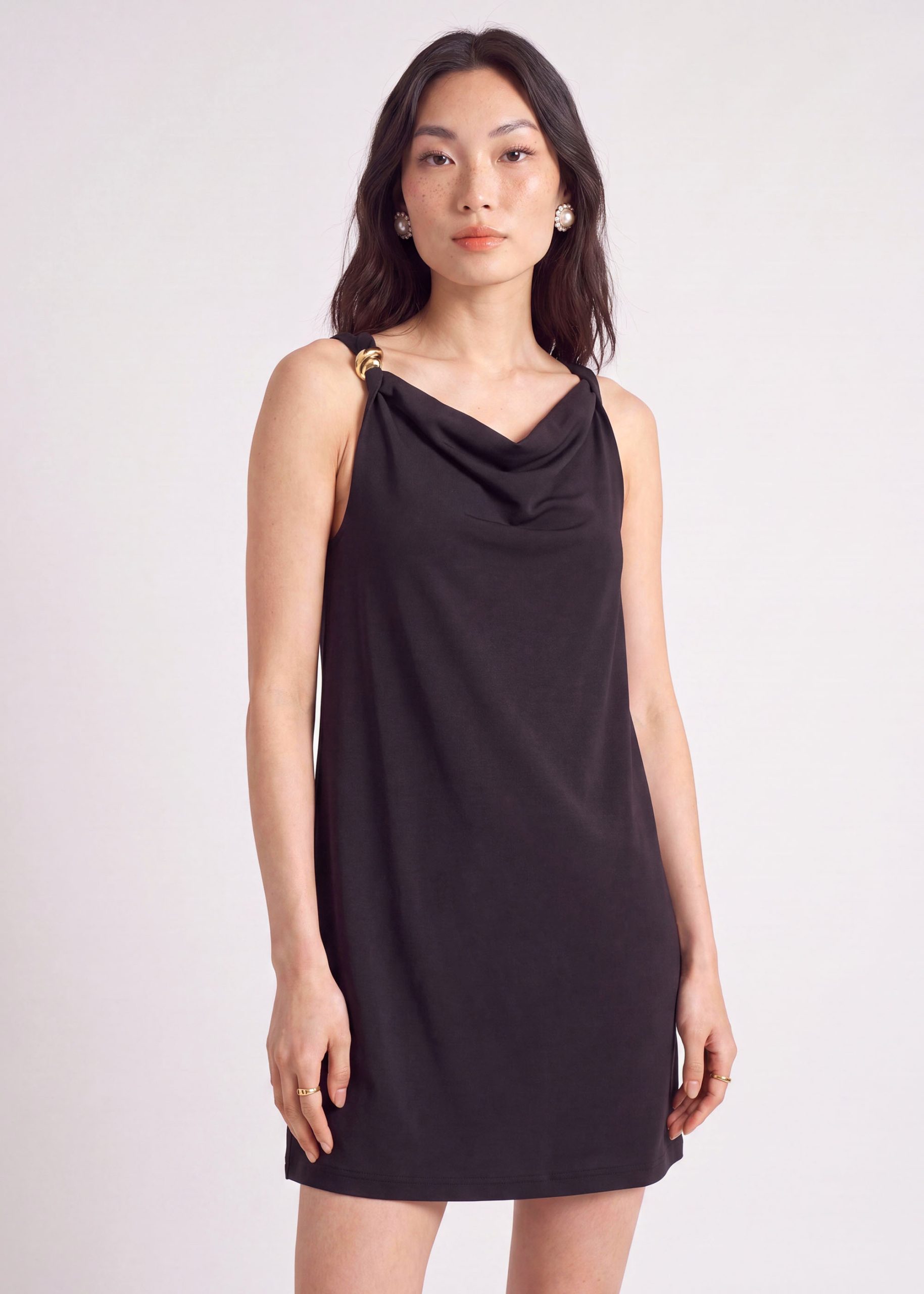 Neoprene Mini Dress - Image 3