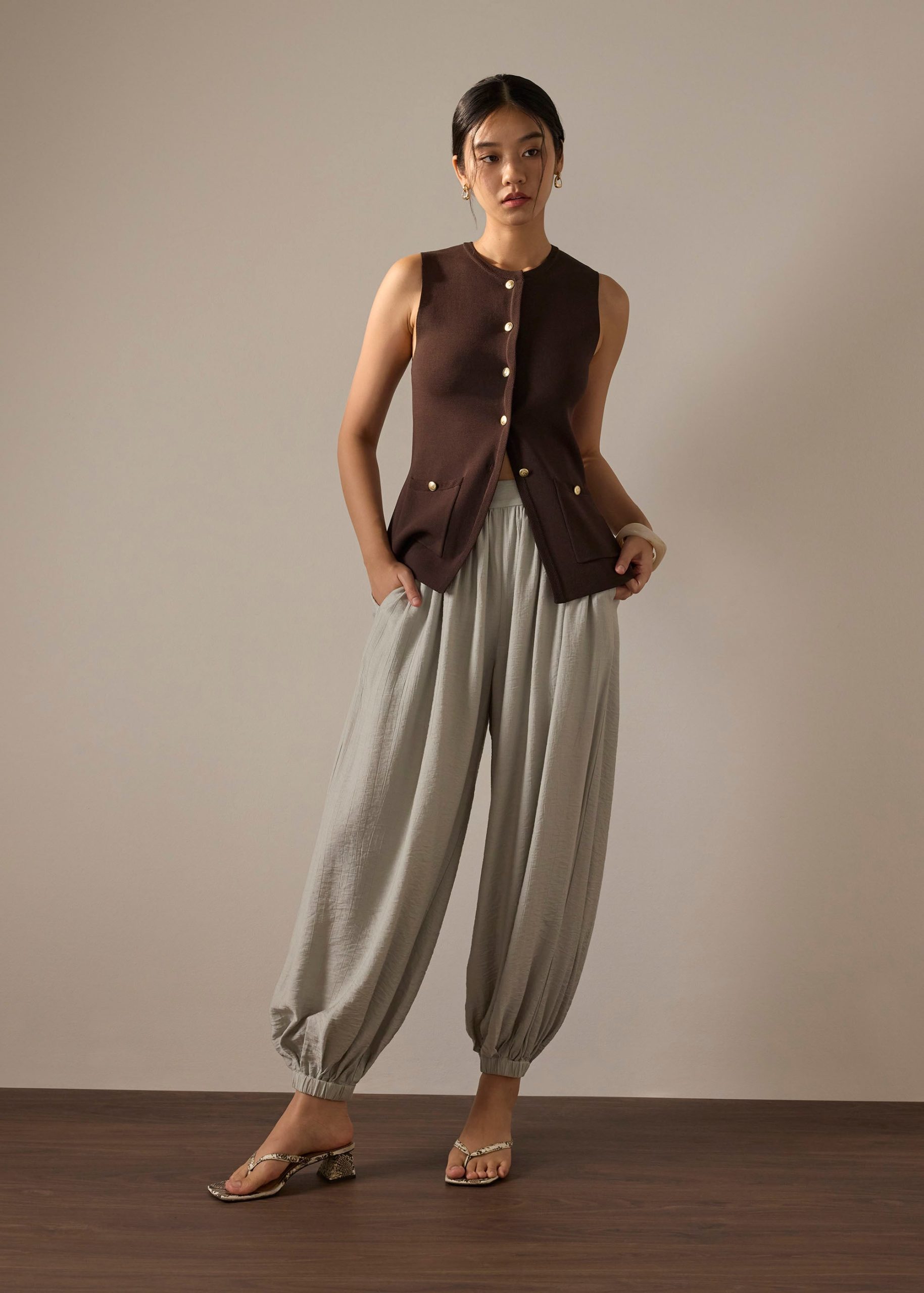 Cuffed Hem Cocoon Pants - Image 16