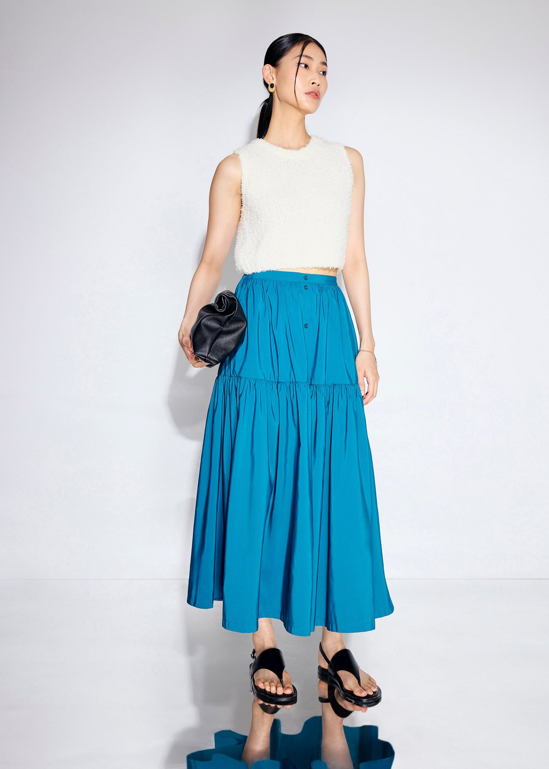 Fuzzy Knit Shell Crop Top - Image 12