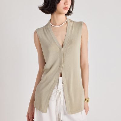 Chuan Soft Knit Long Vest