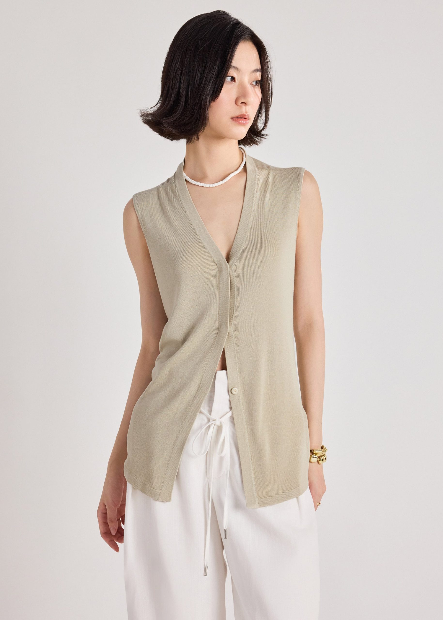 Chuan Soft Knit Long Vest