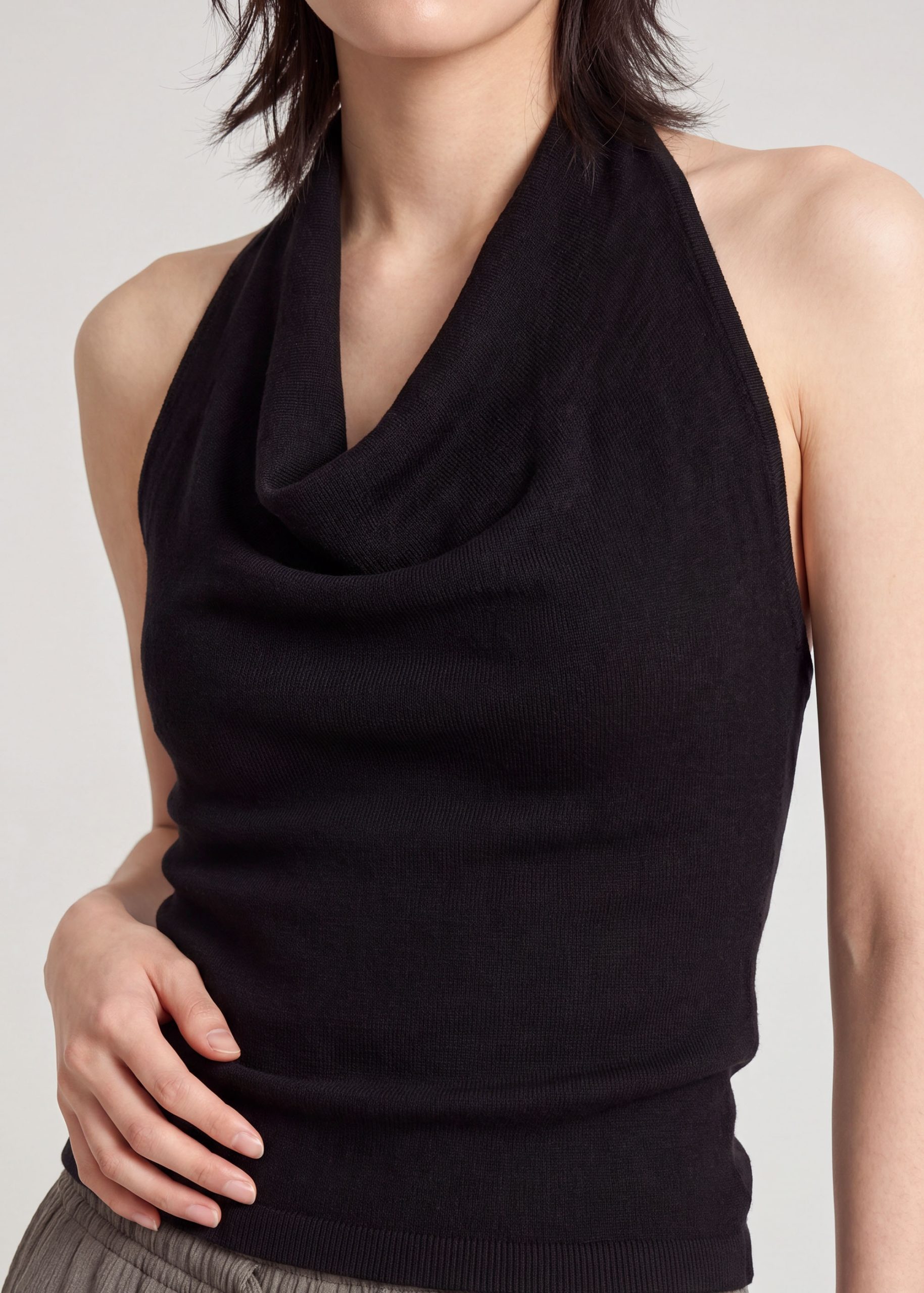 Lyocell Cowl Neck Top - Image 6