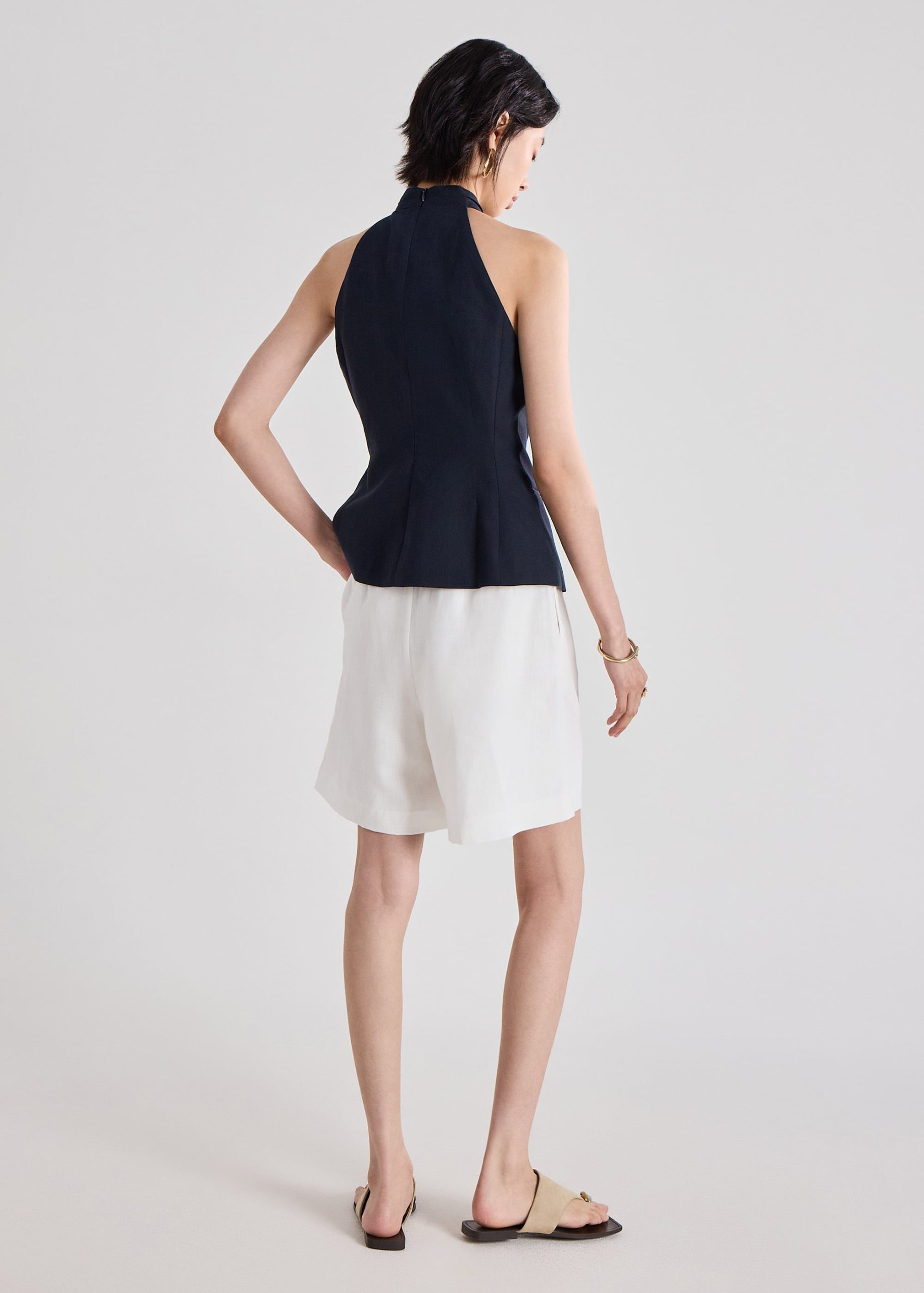 Akira Premium Linen Halter Top - Image 13