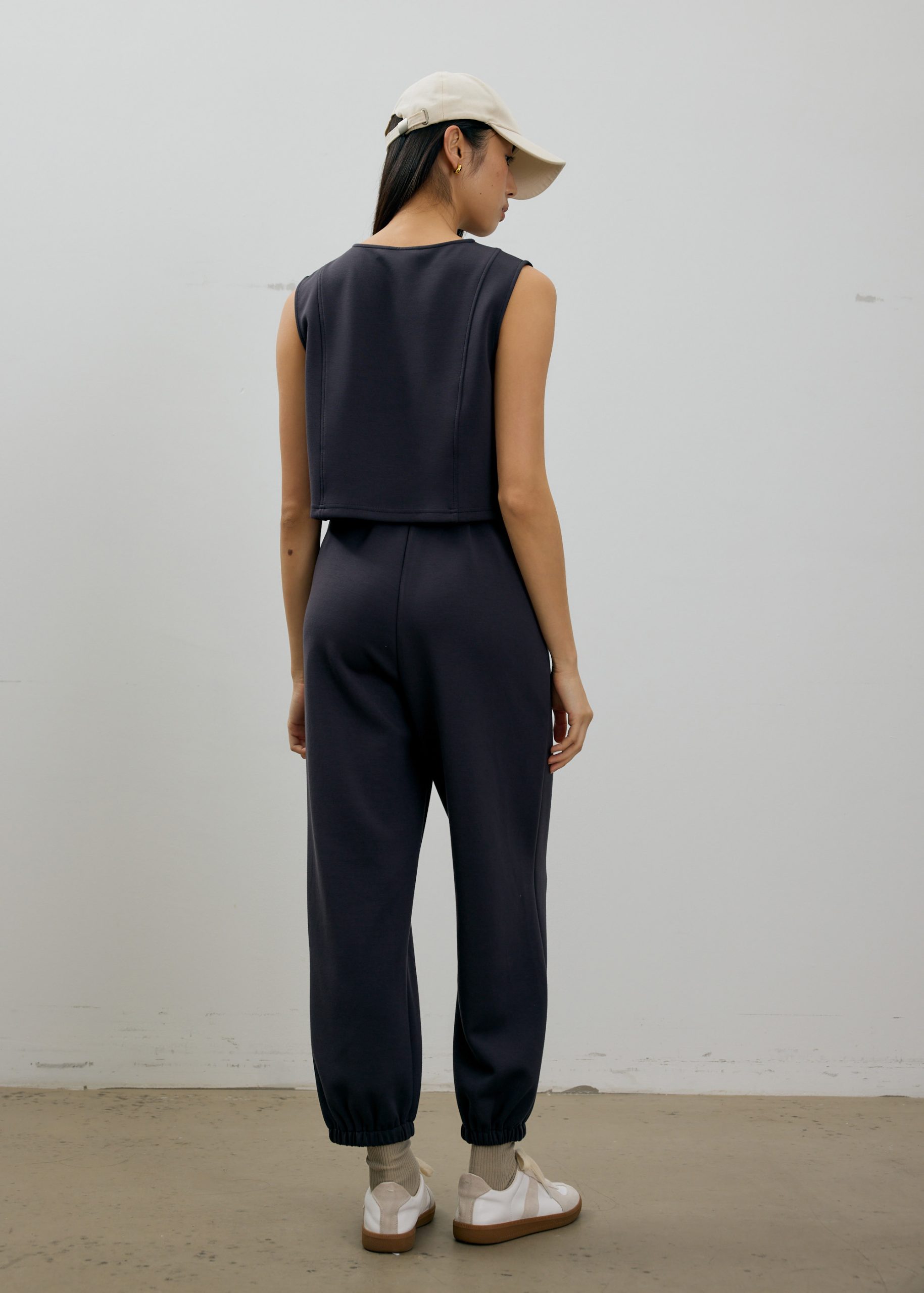 Neoprene High Waist Peg Leg Pants - Image 5