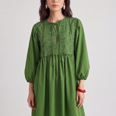 Poplin Babydoll Dress