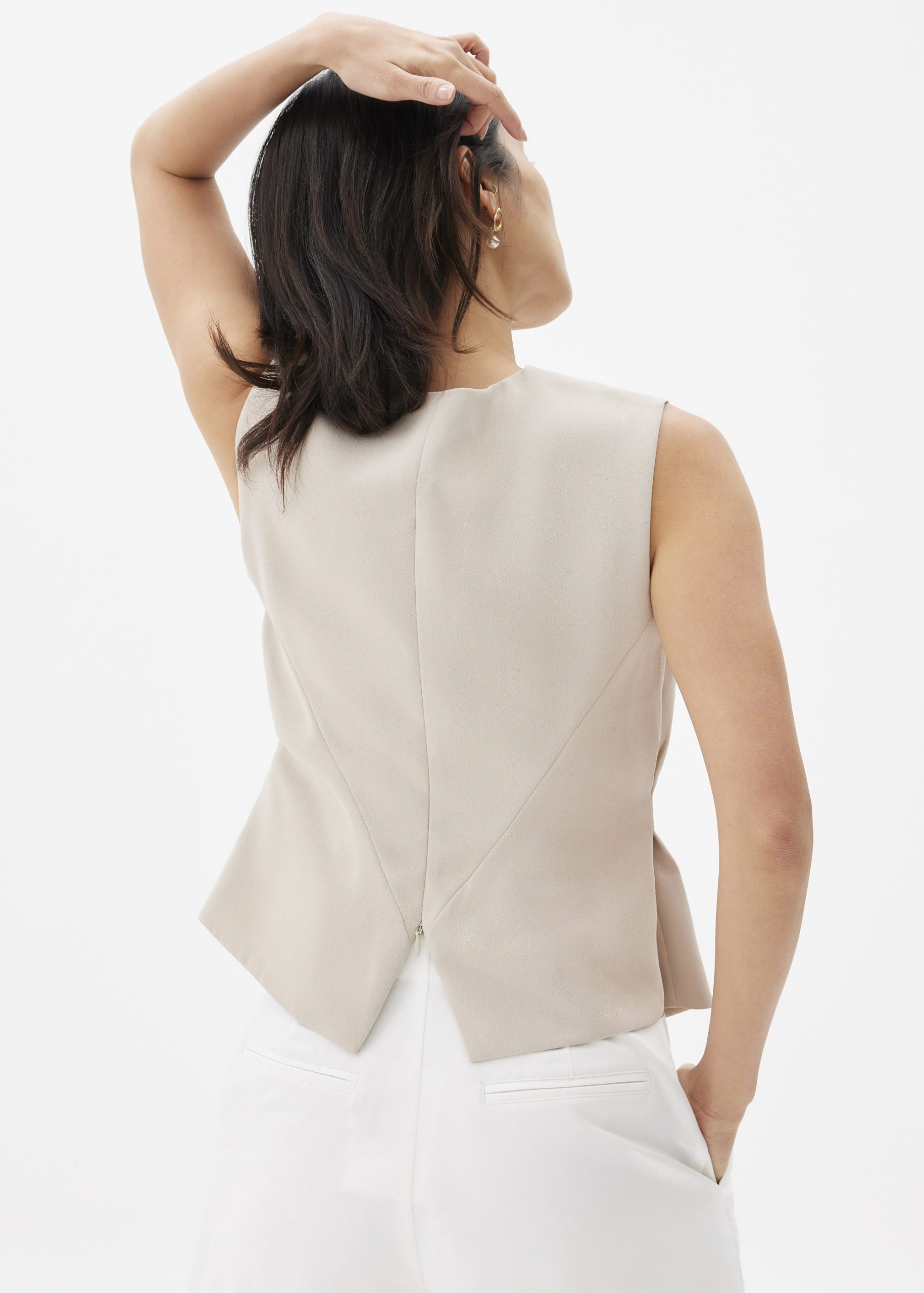 Mae Tailored Cross Over Top - Image 15
