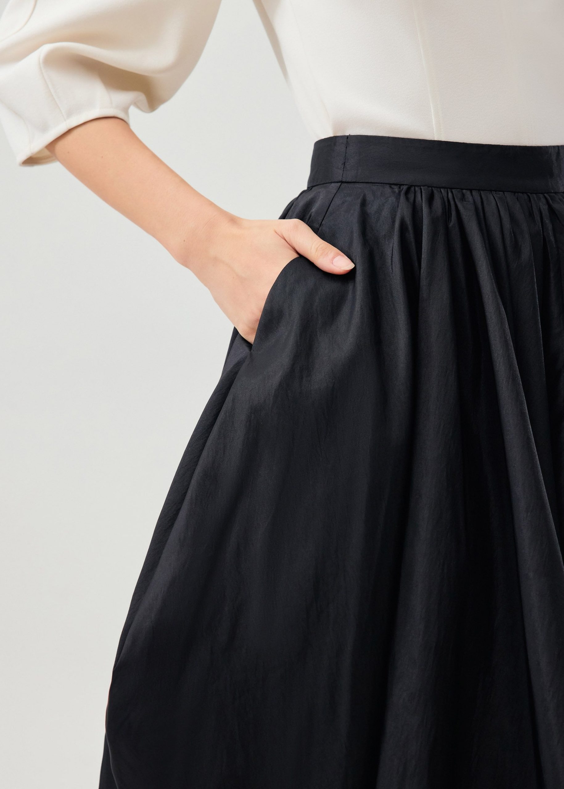 Mid Waist Bubble Midaxi Skirt - Image 6