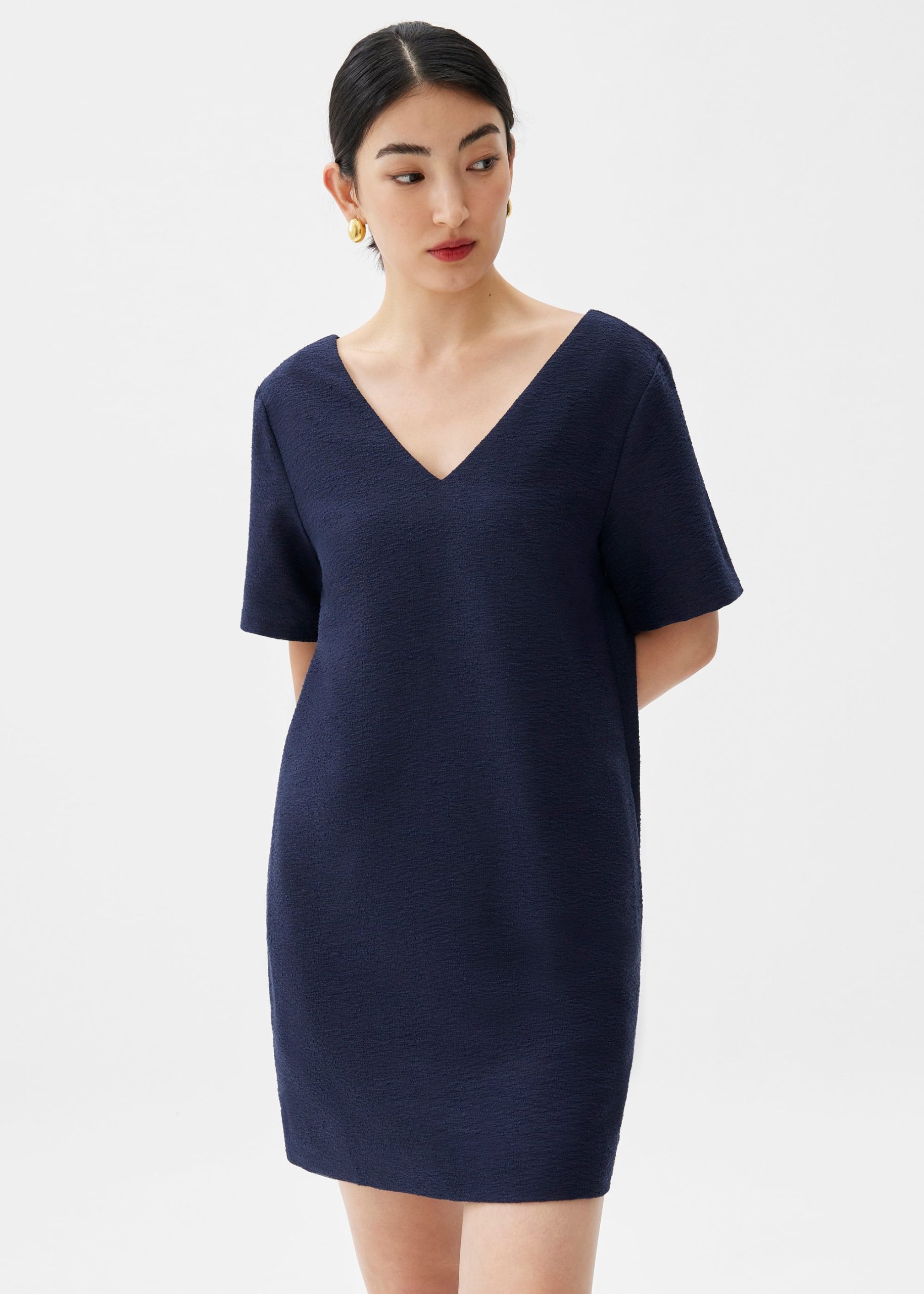 Tweed Shift Mini Dress - Image 7