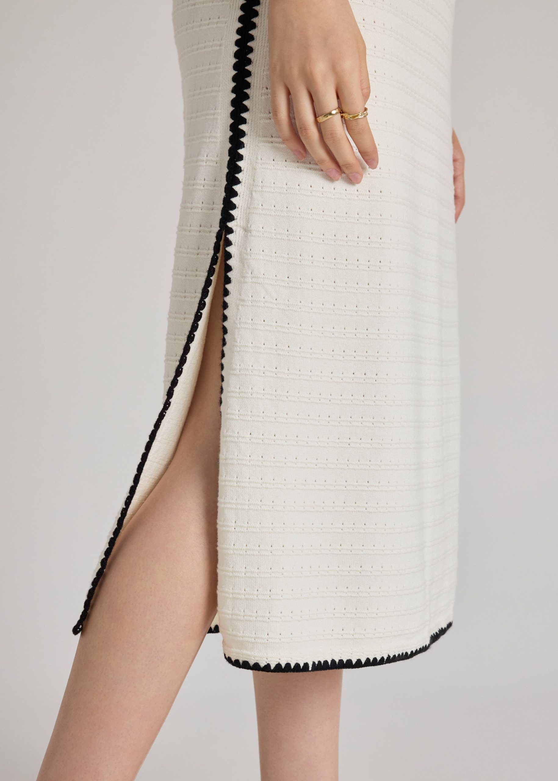 Multi-way Blanket Stitch Knit Dress - Image 6