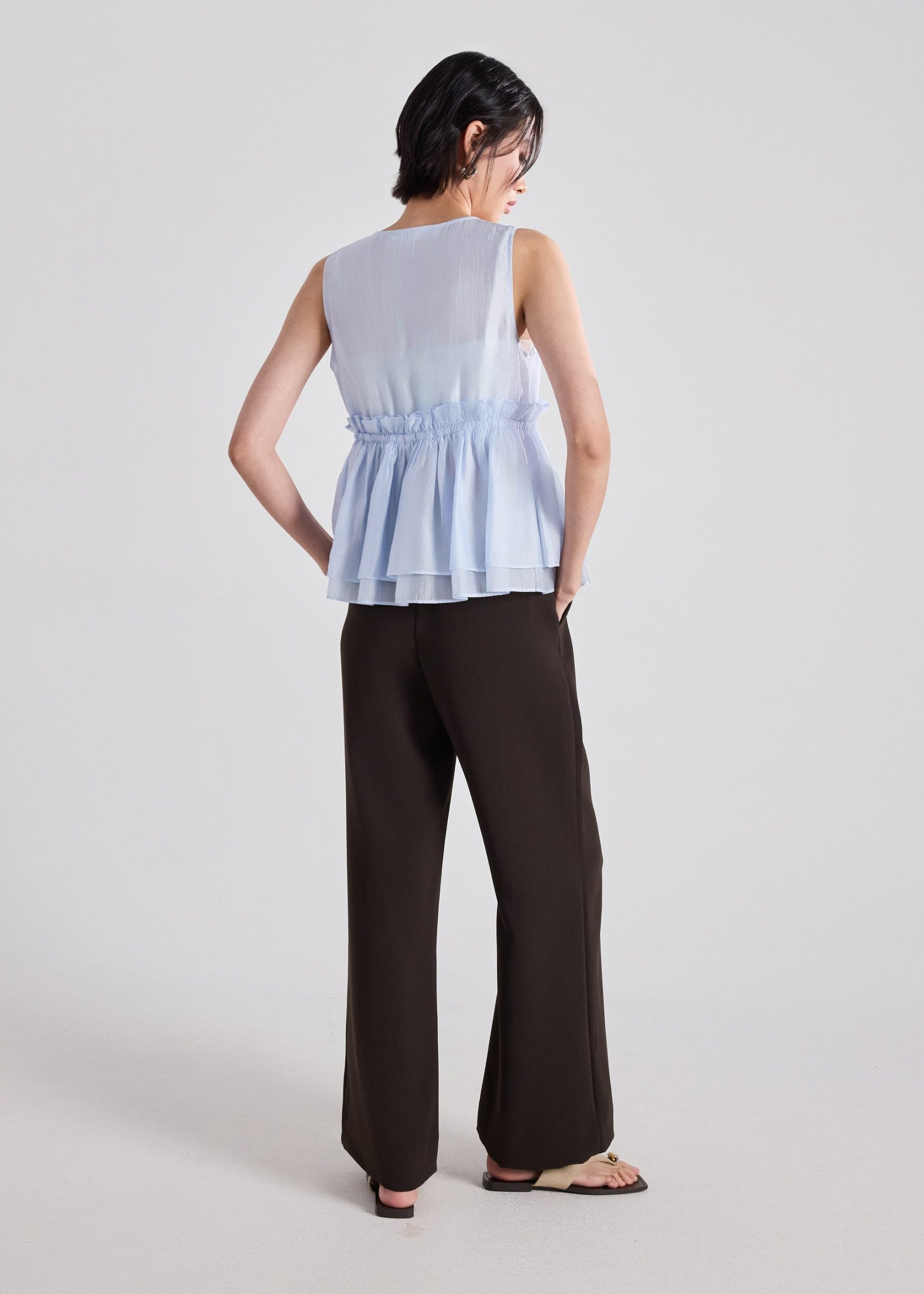Georgette Peplum Top - Image 9