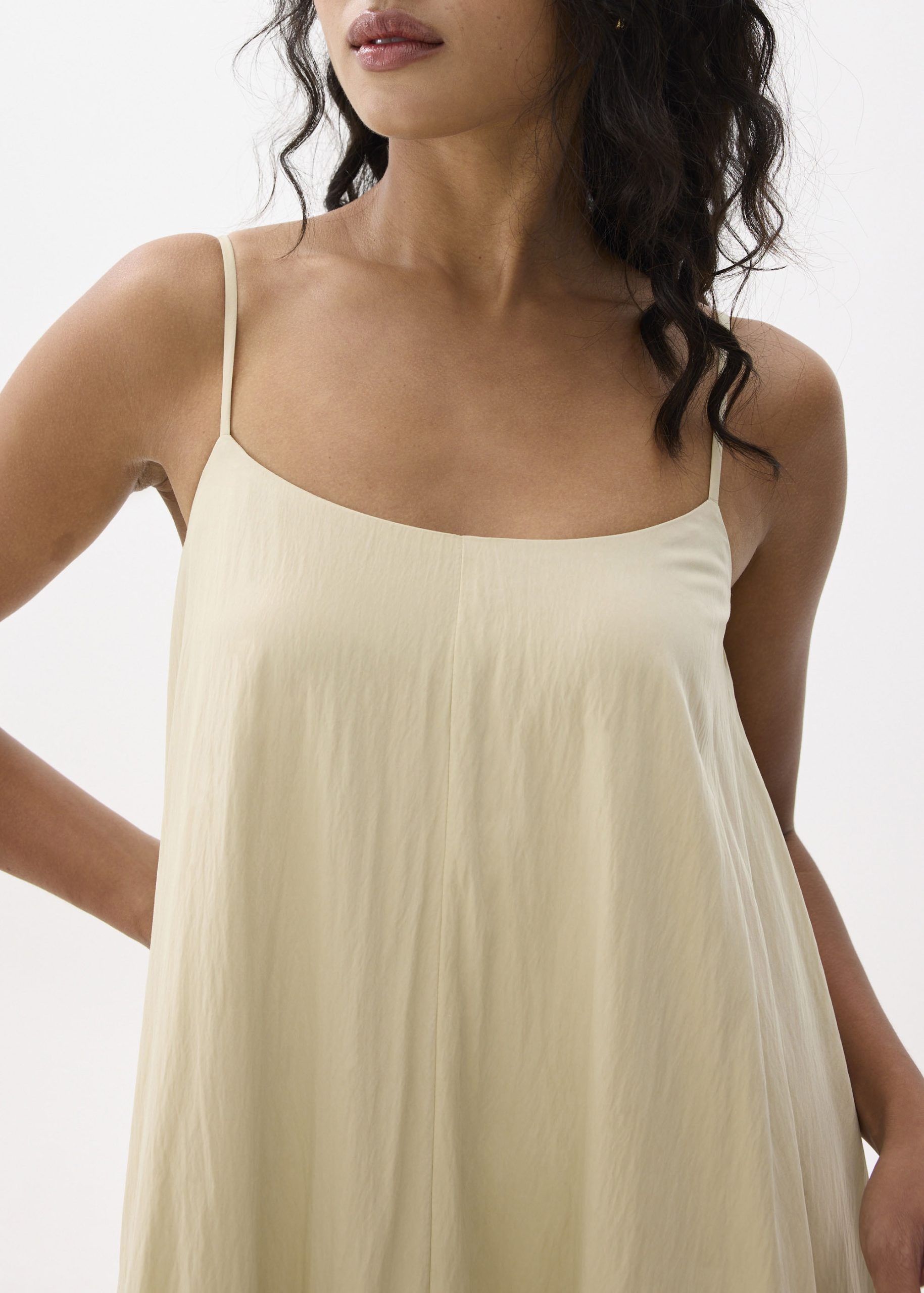 Straight Neck Bubble Midaxi Dress - Image 4
