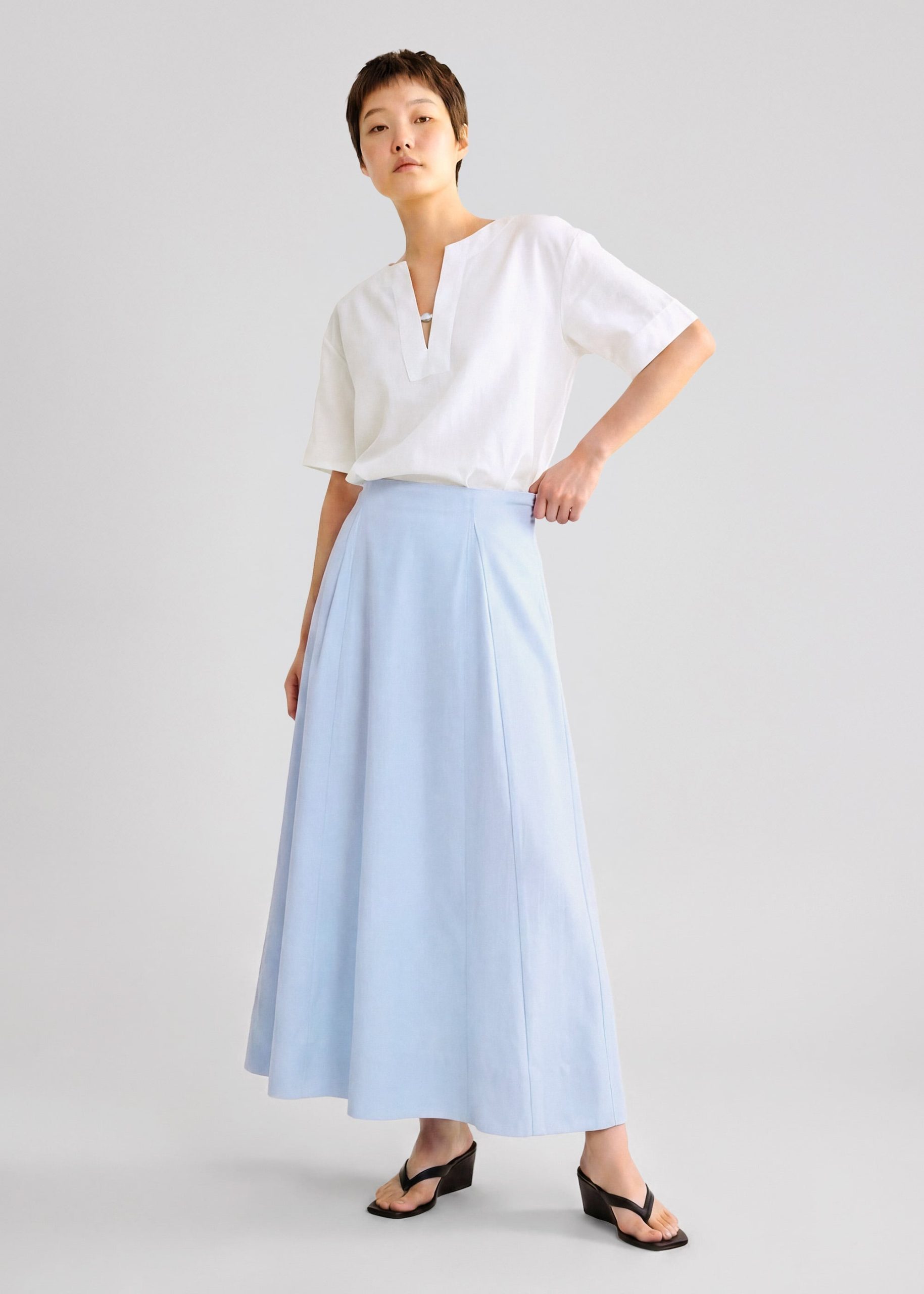 Sandra Flare Midaxi Skirt