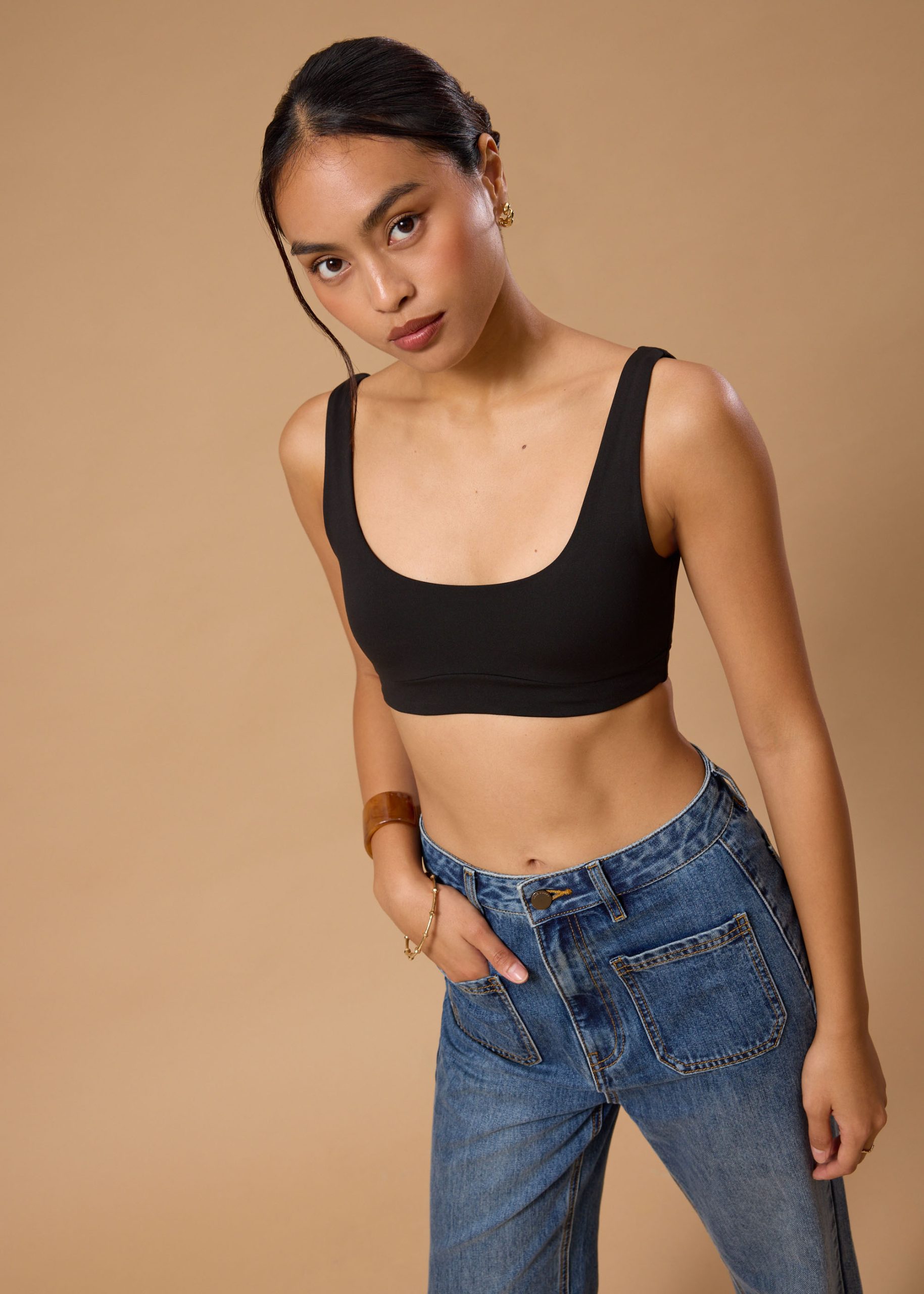 BraFree by LB Jersey Scoop Neck Bra Top - Image 3