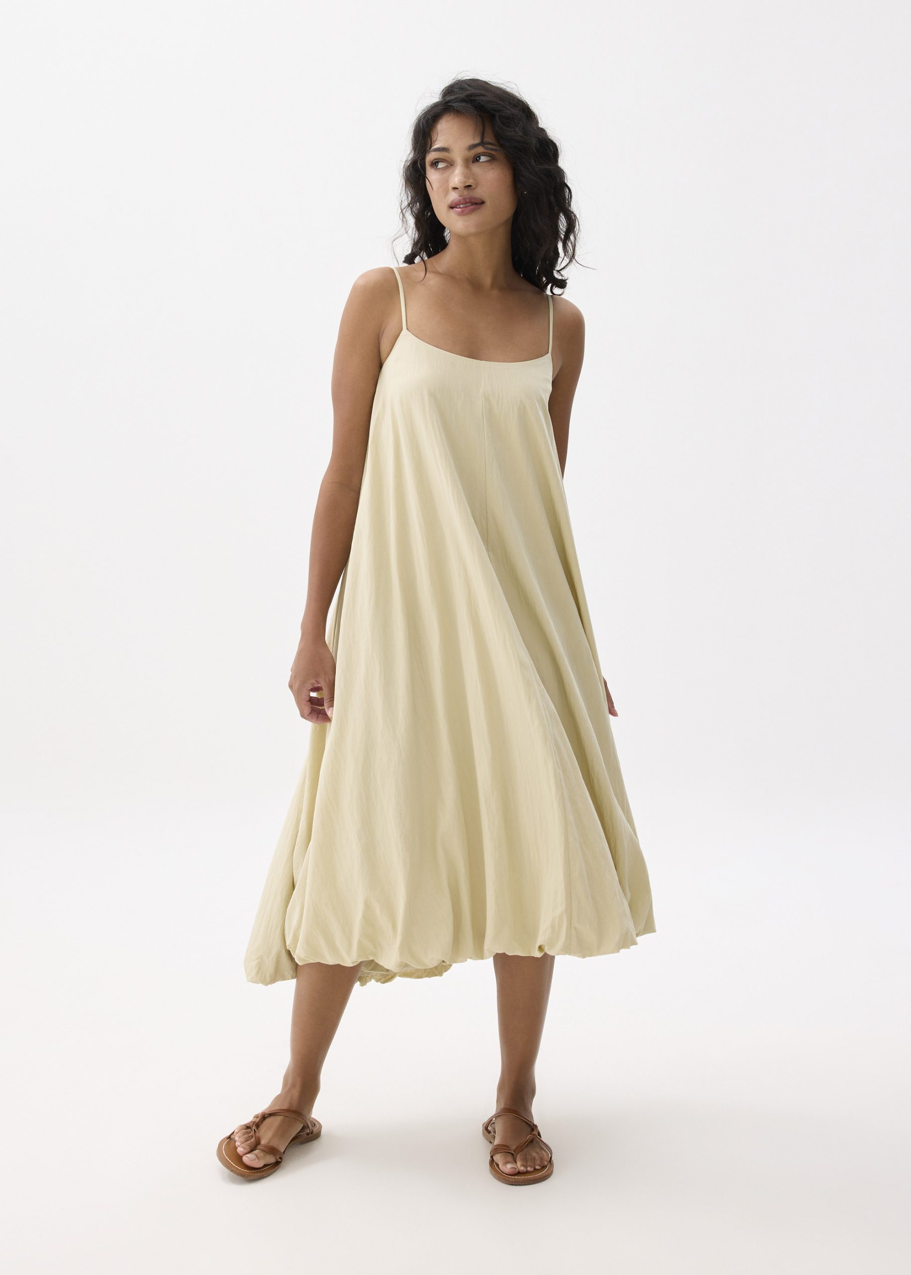 Straight Neck Bubble Midaxi Dress - Image 6