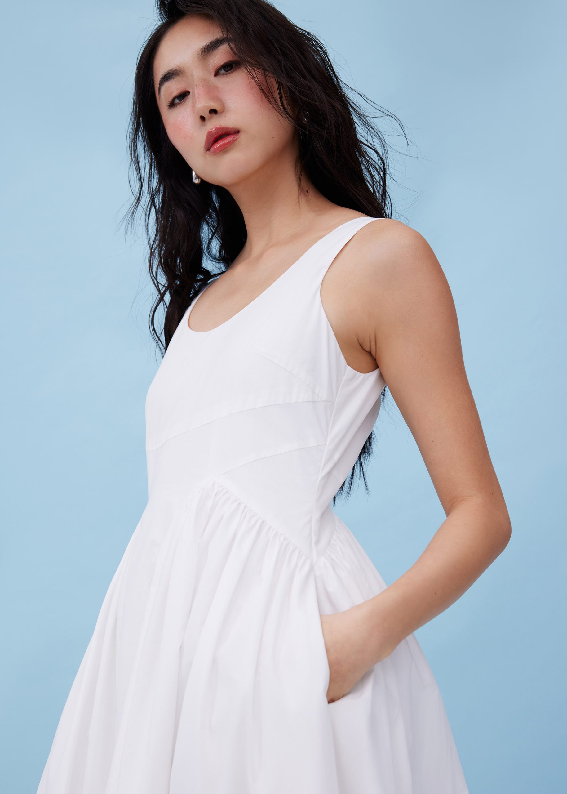 Cotton Fit & Flare Dress - Image 22