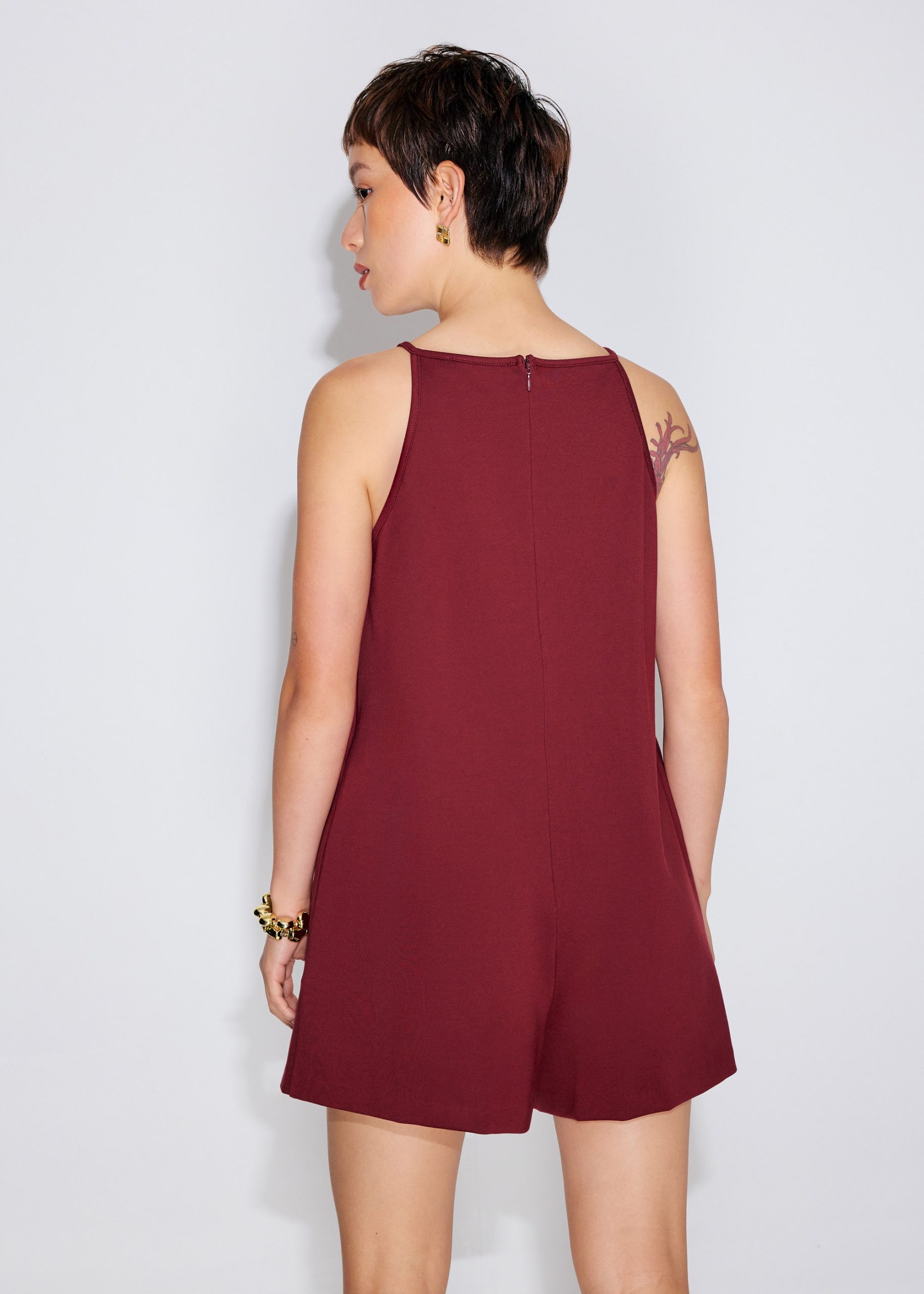 Round Neck A-line Romper - Image 10