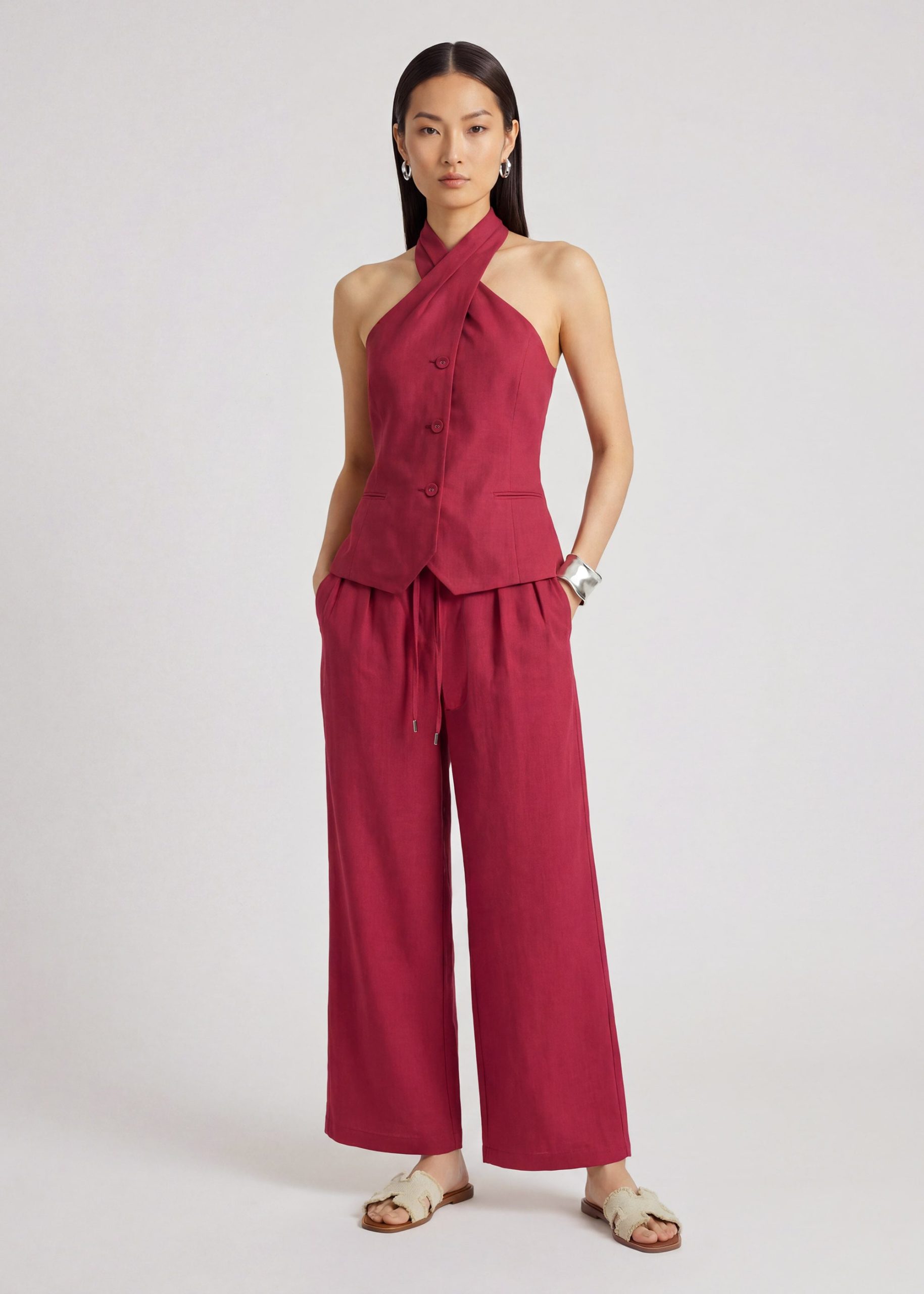 PETITE Nora Leggy??Premium Linen Pants - Image 18