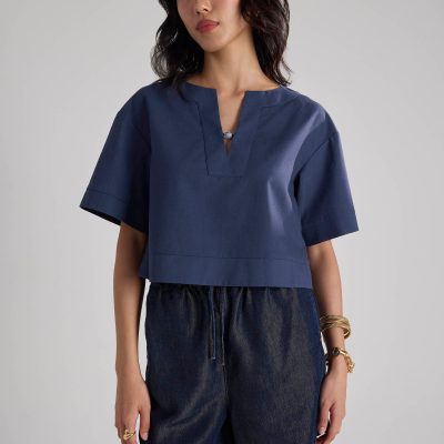 Coastal Bead Boxy Top