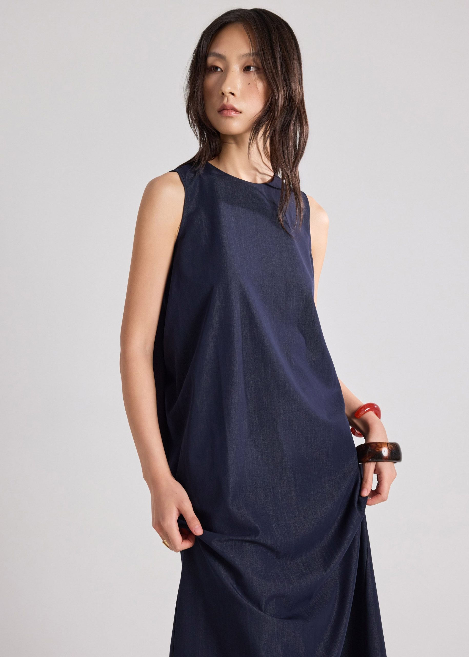 Anitra Chambray Shift Dress - Image 2