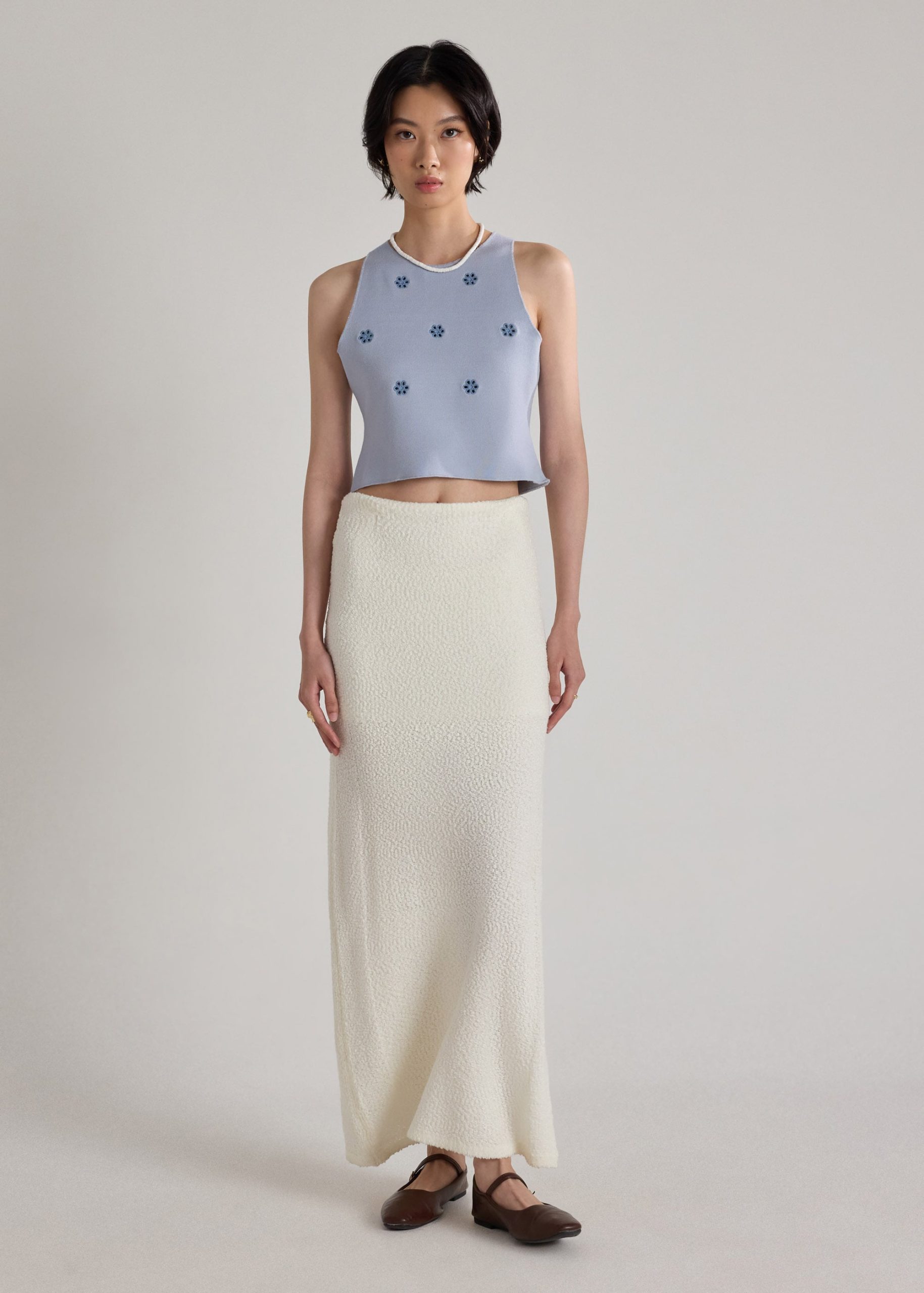 Floral Eyelet Knit Tank - Image 7