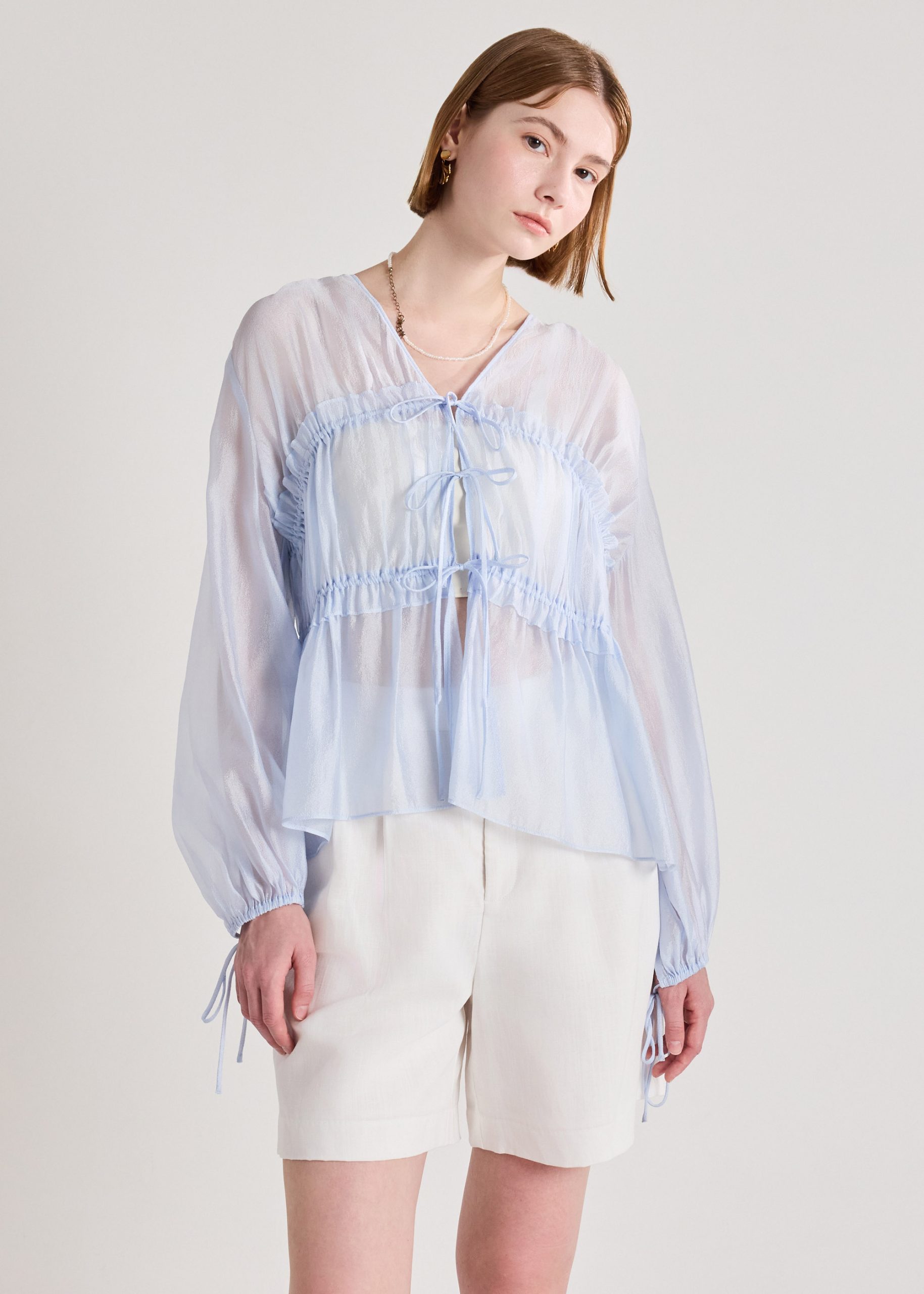 Georgette Poet Blouse - Image 9