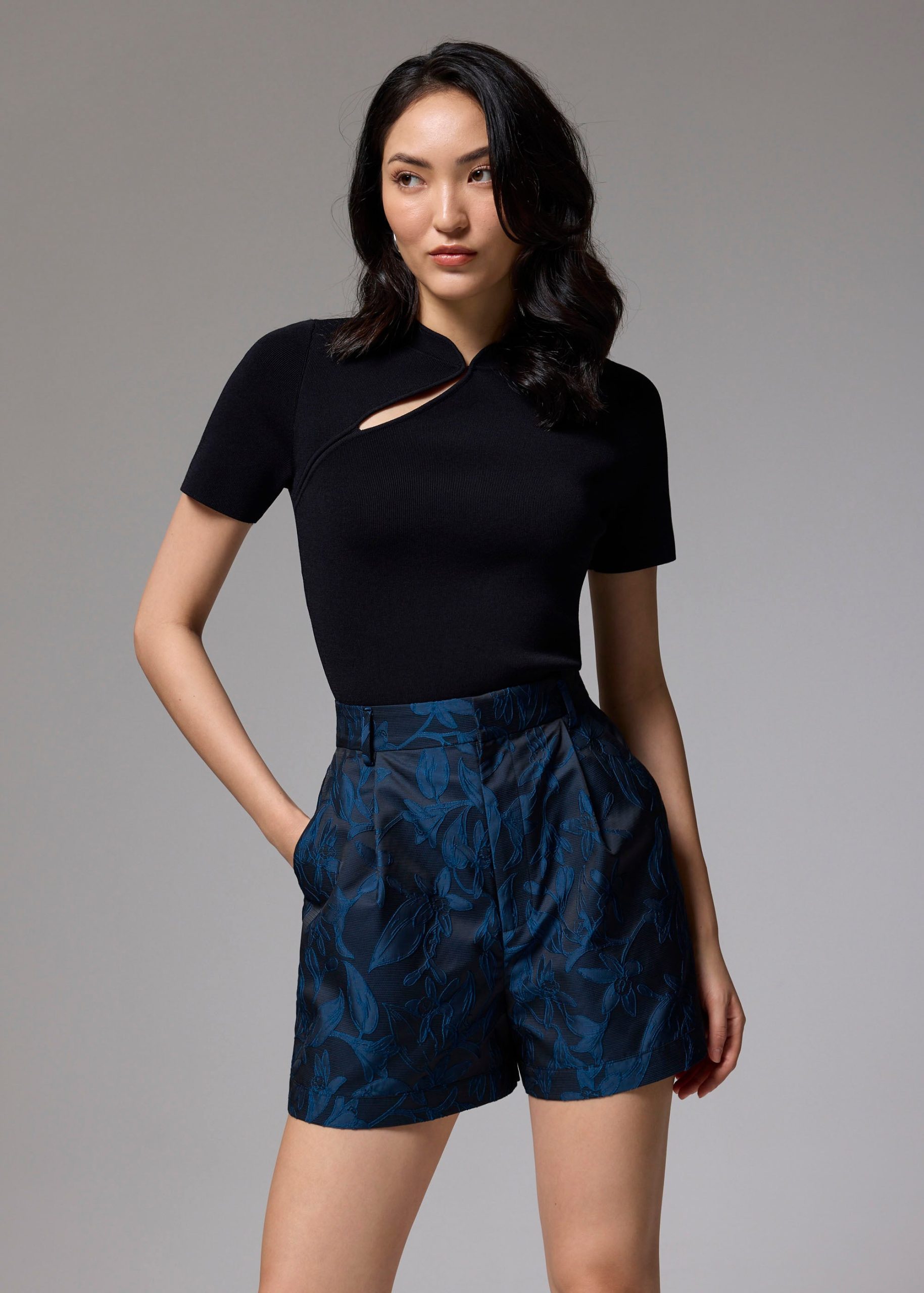 Brocade A-line Shorts - Image 2
