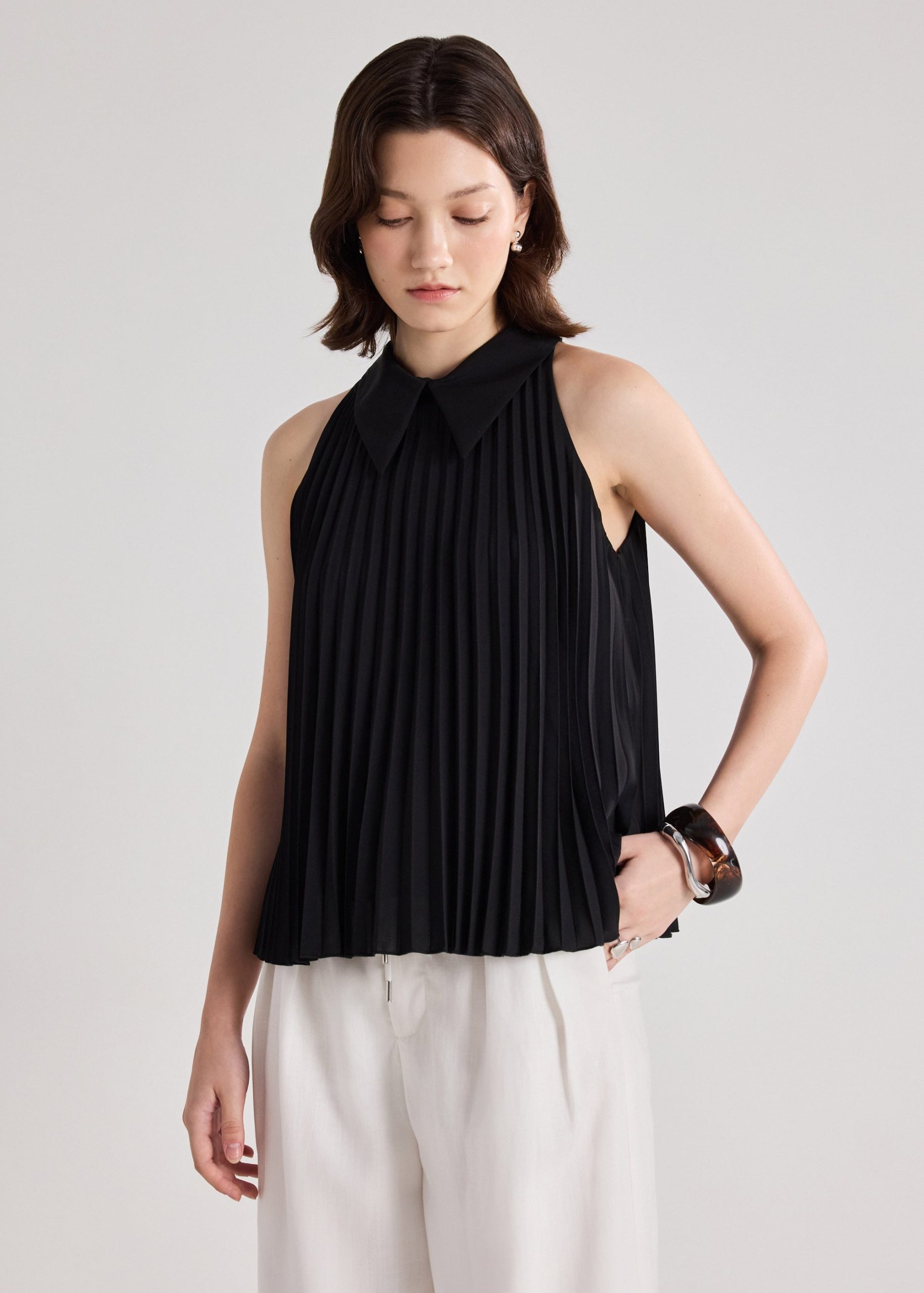 Izumi Sunray Pleated Top - Image 3
