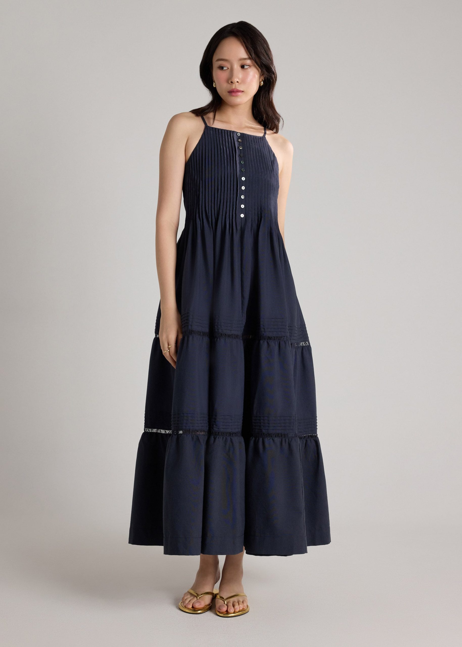 Pintuck Trapeze Dress - Image 7