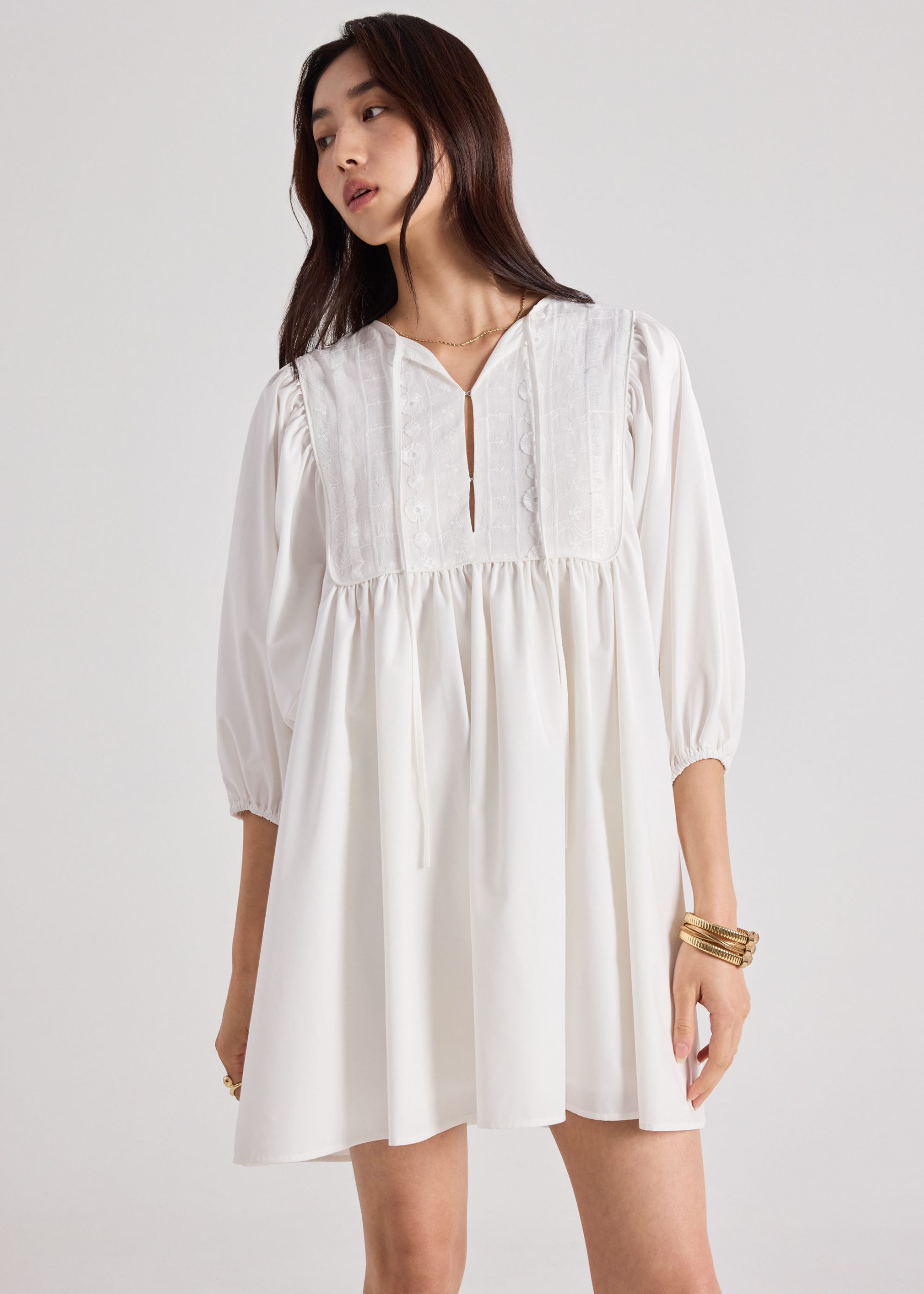 Poplin Babydoll Dress - Image 9
