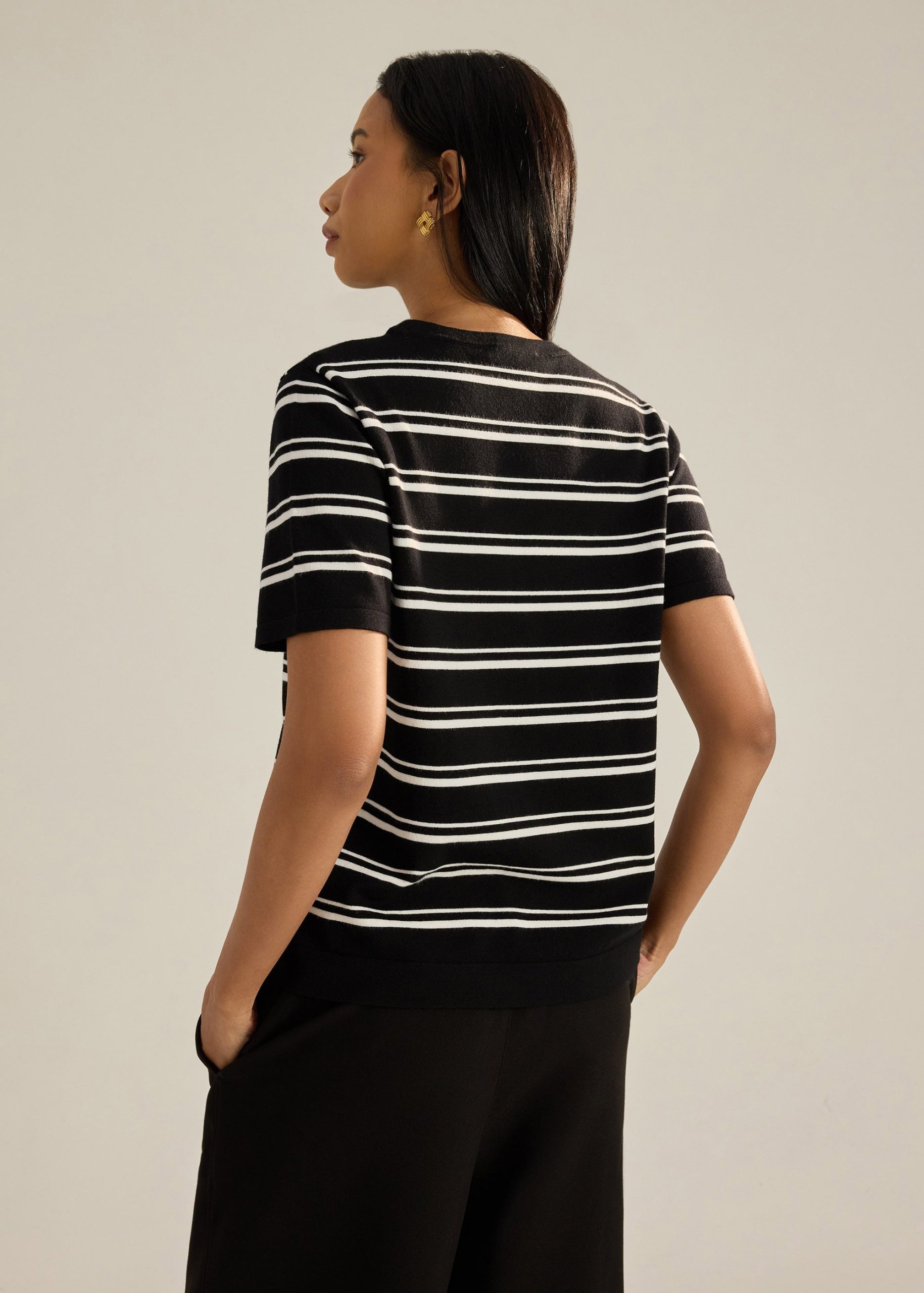 Alex Striped Knit Tee - Image 5