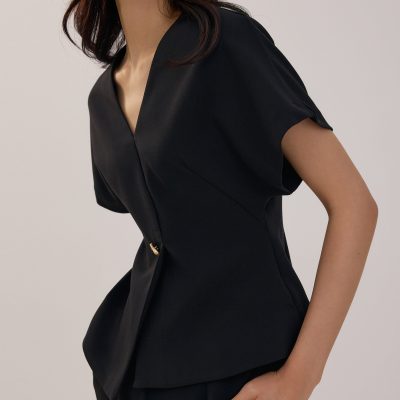 V-neck Batwing Top