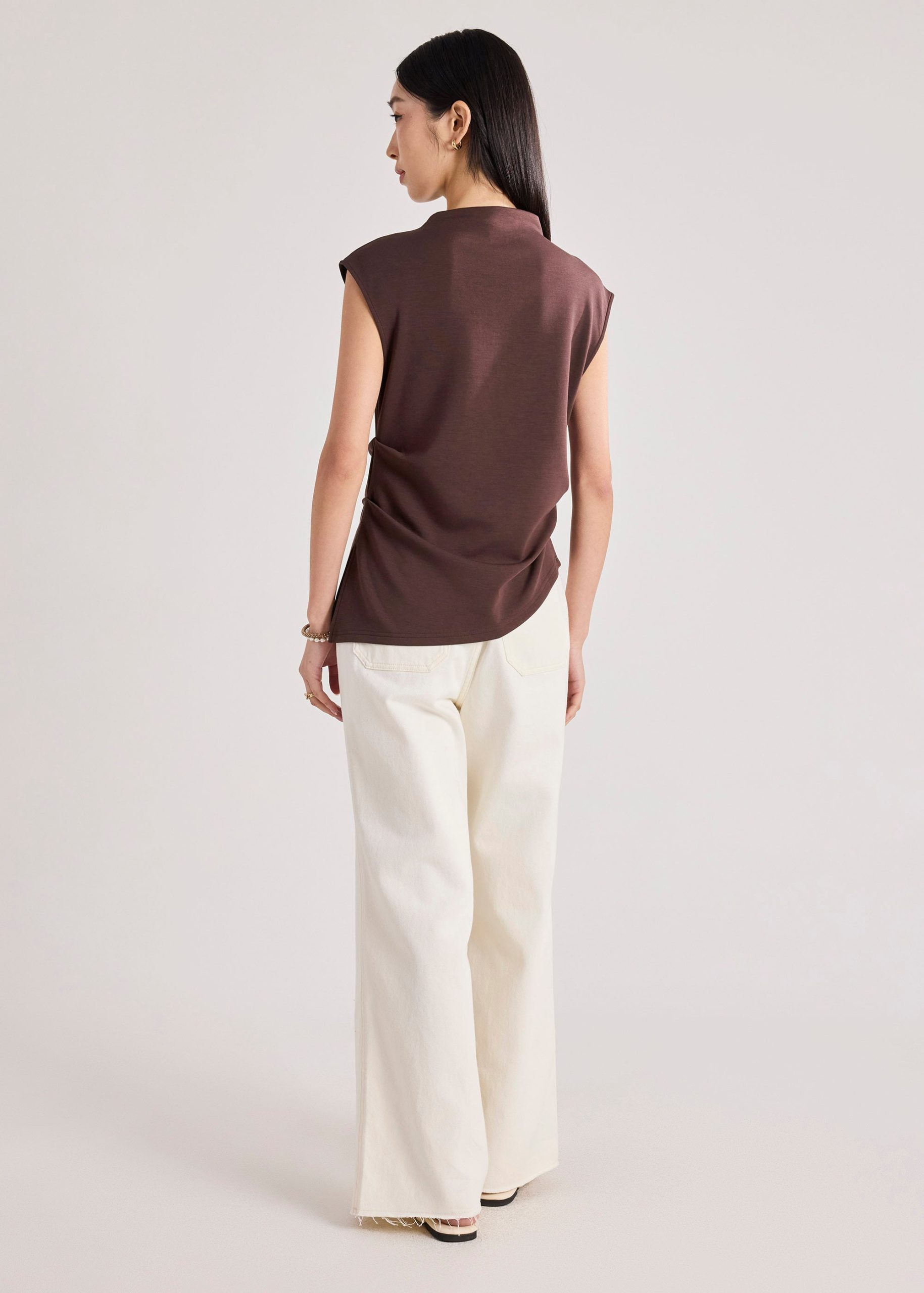 Neoprene Mock Neck Top - Image 16