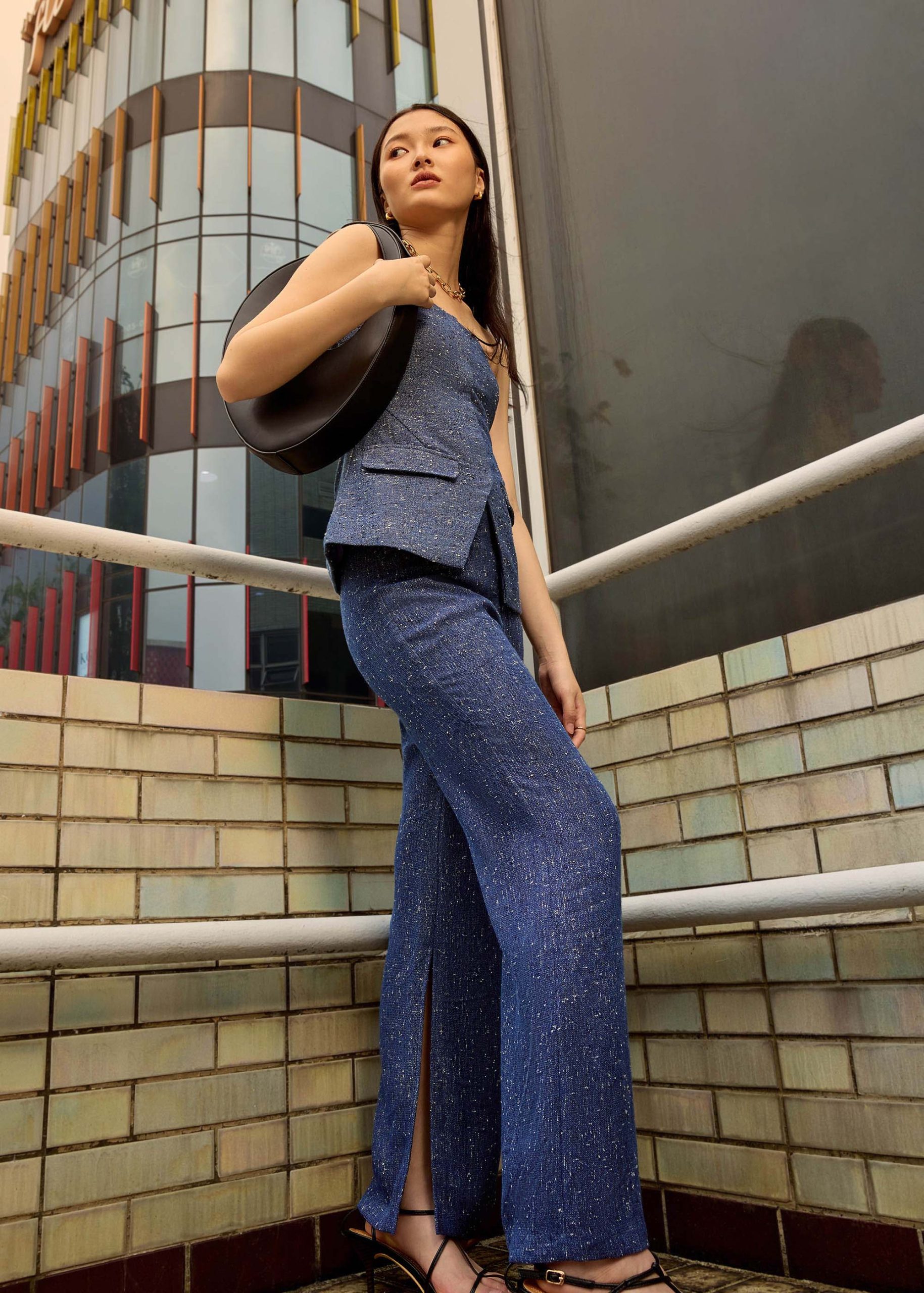 Tweed Smocked Tunic Tube Top - Image 15