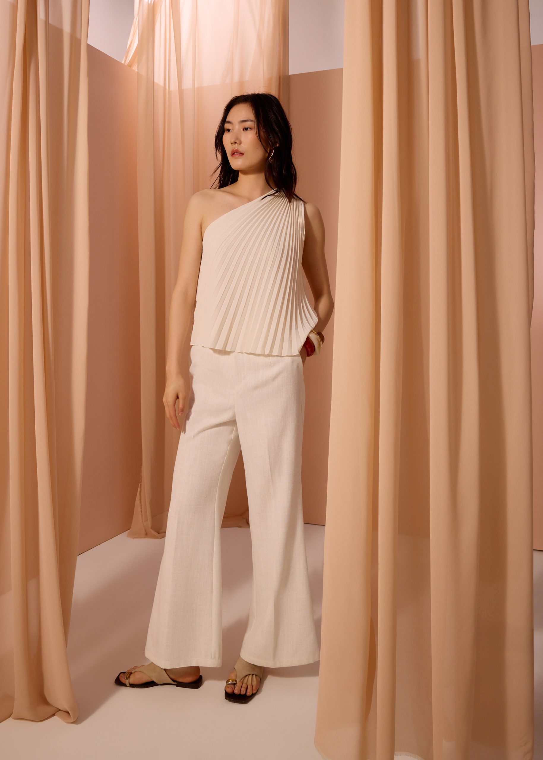 Wei Sunray Pleated Toga Top - Image 10