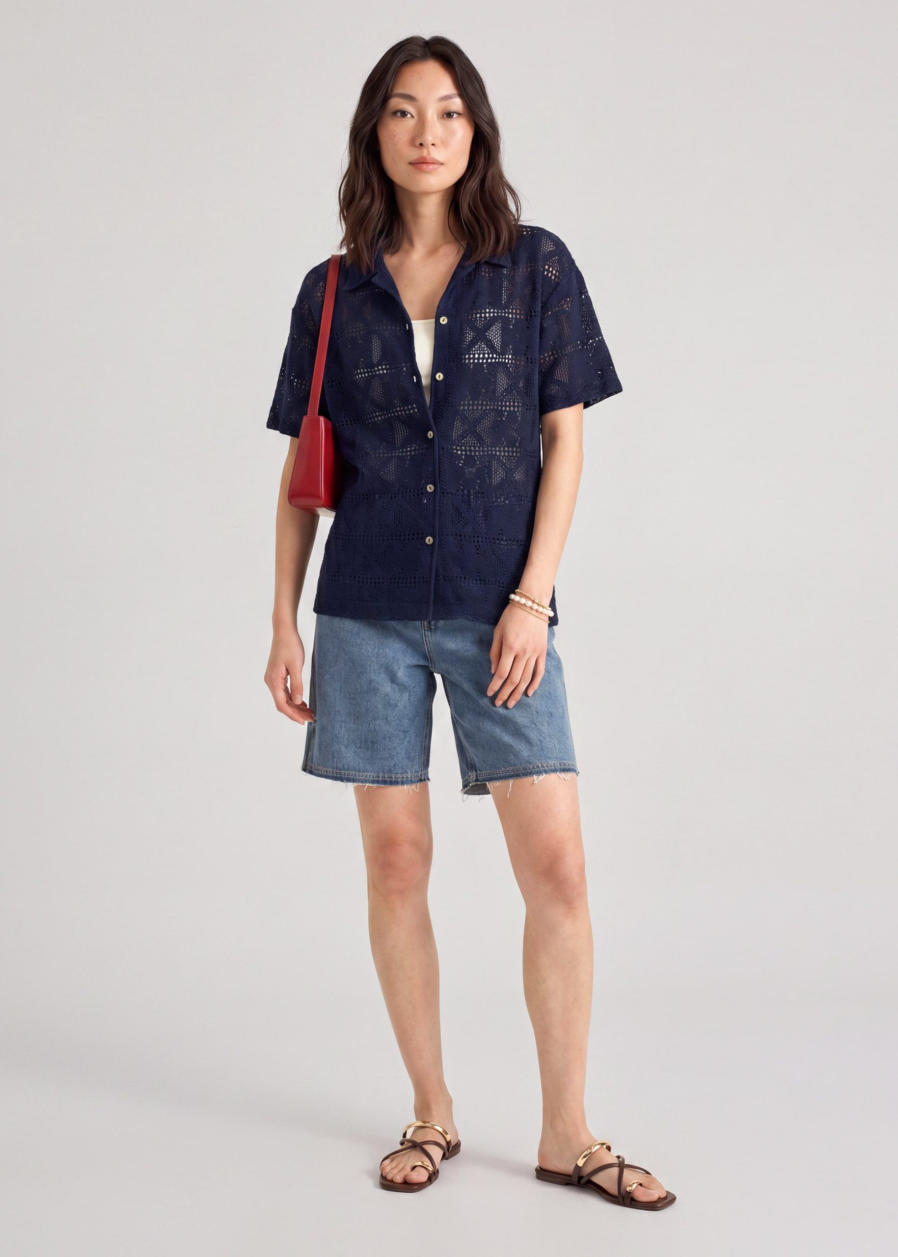 Crochet Relaxed Shirt - Image 3