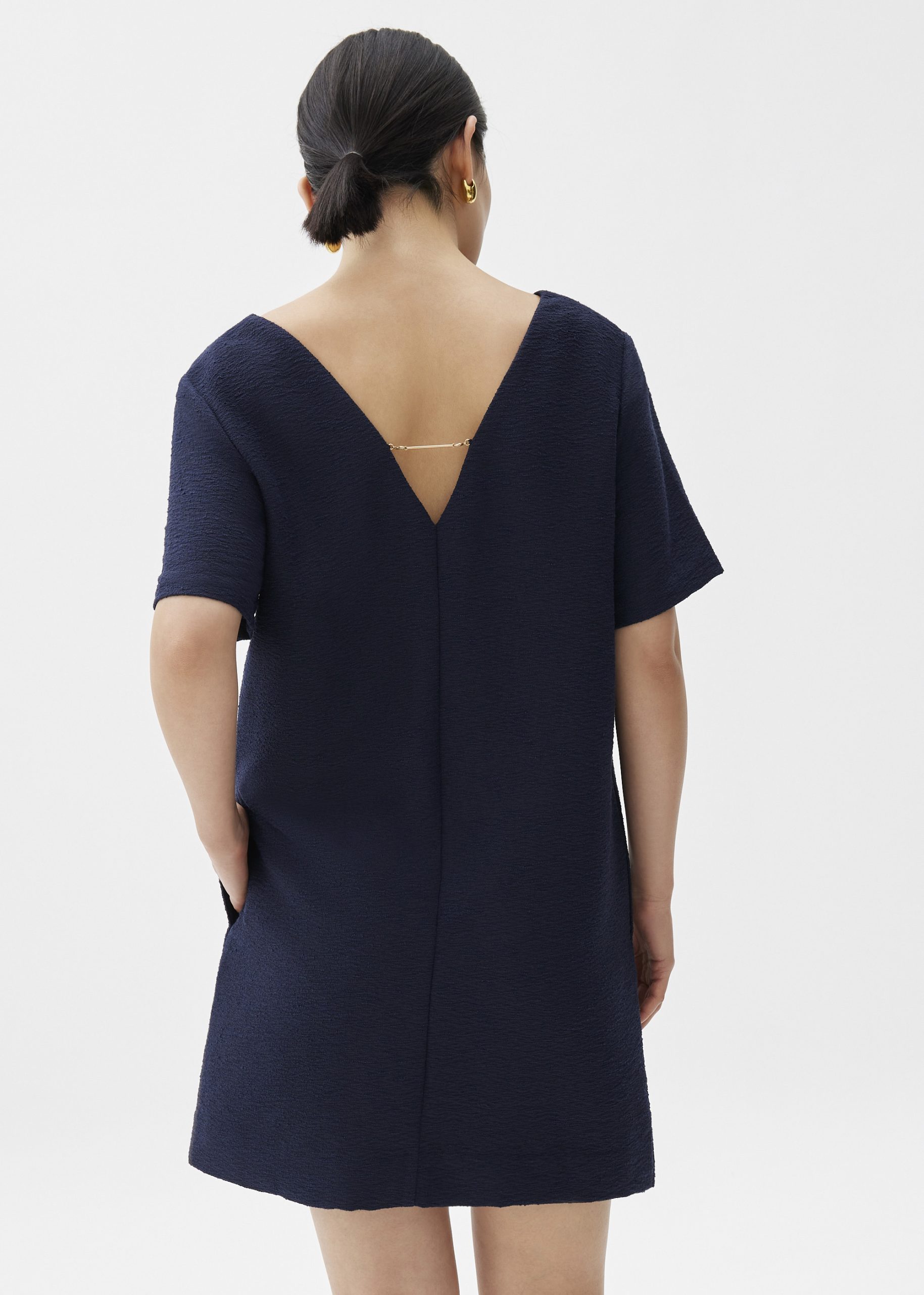 Tweed Shift Mini Dress - Image 9