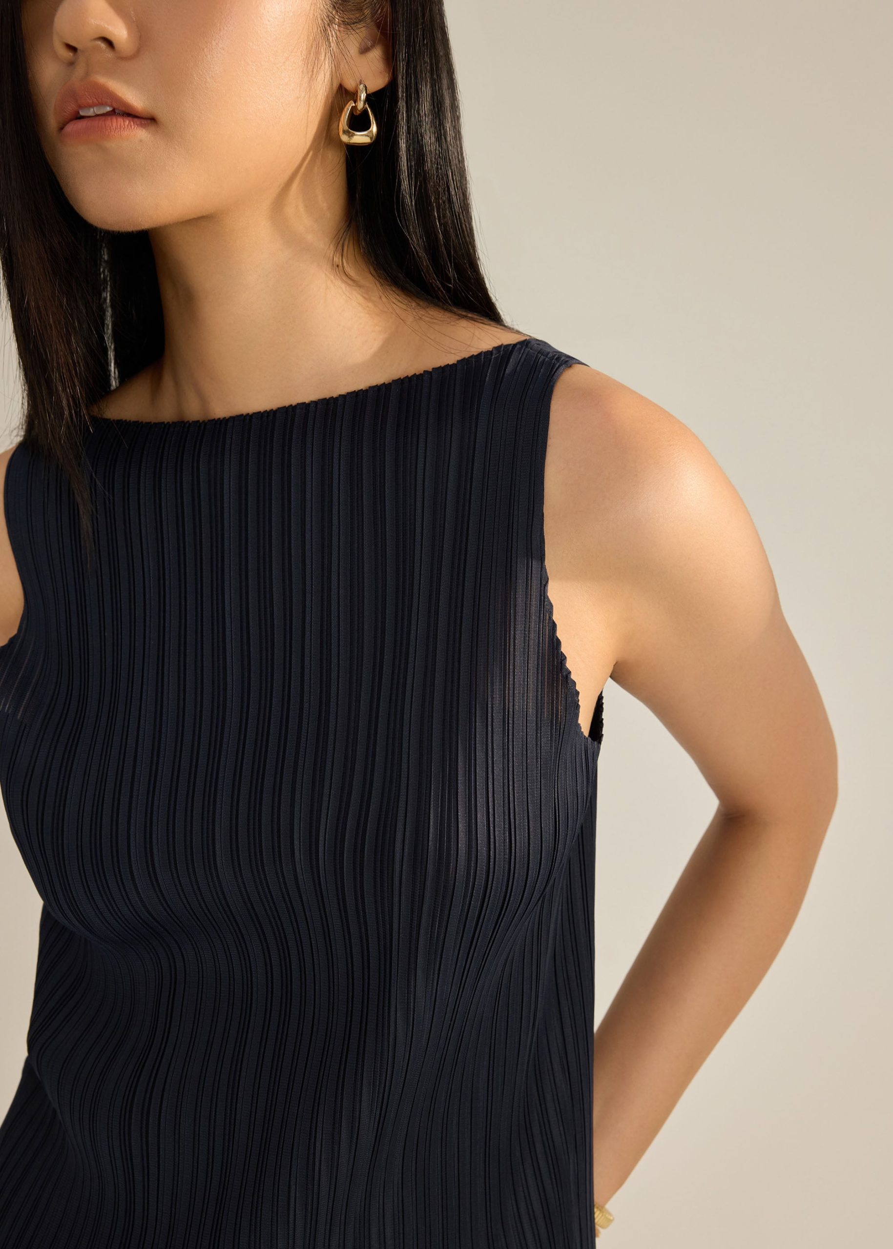 Sora Multi-way Plissé Tank - Image 13