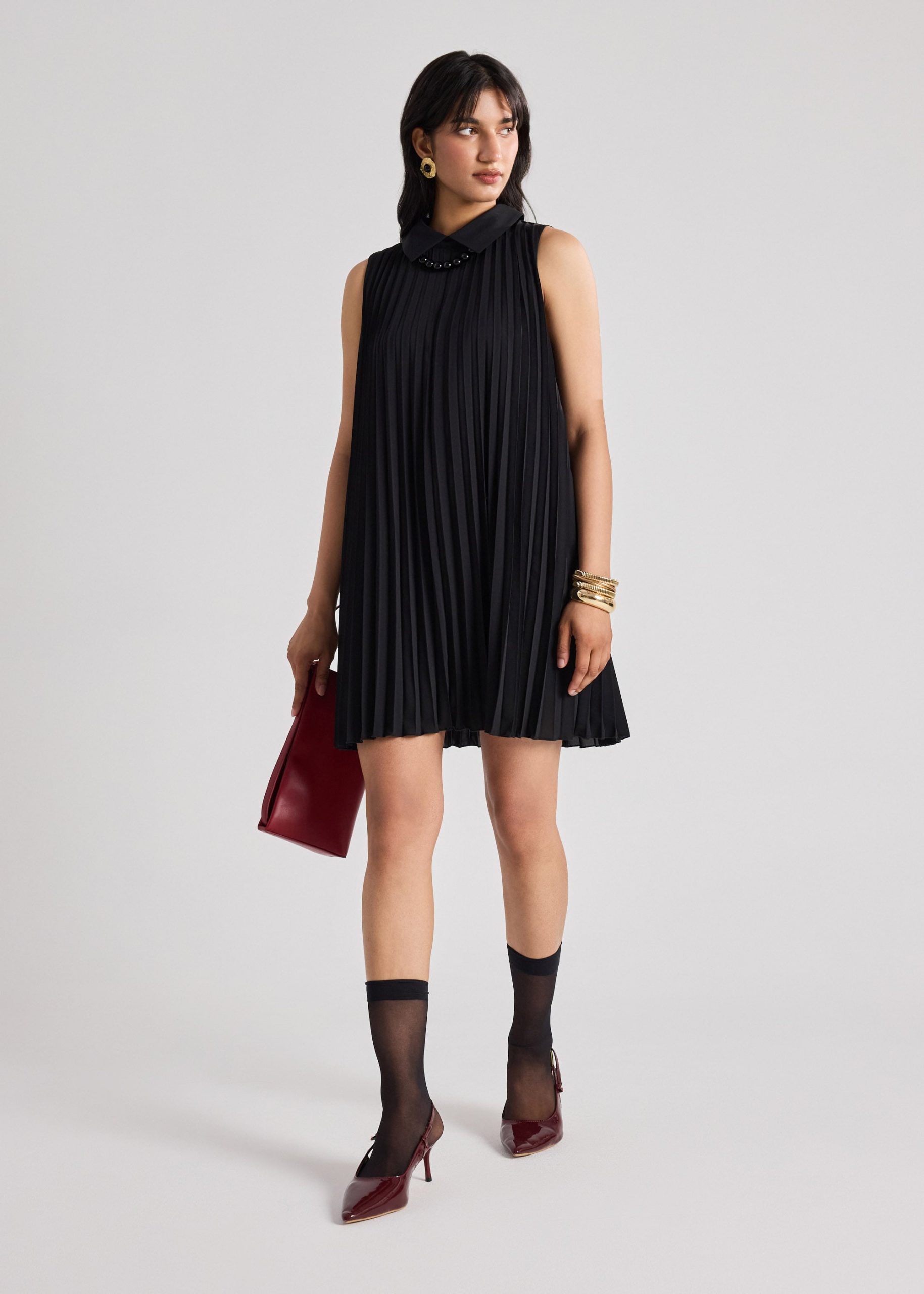 Umi Sunray Pleated Dress - Image 8